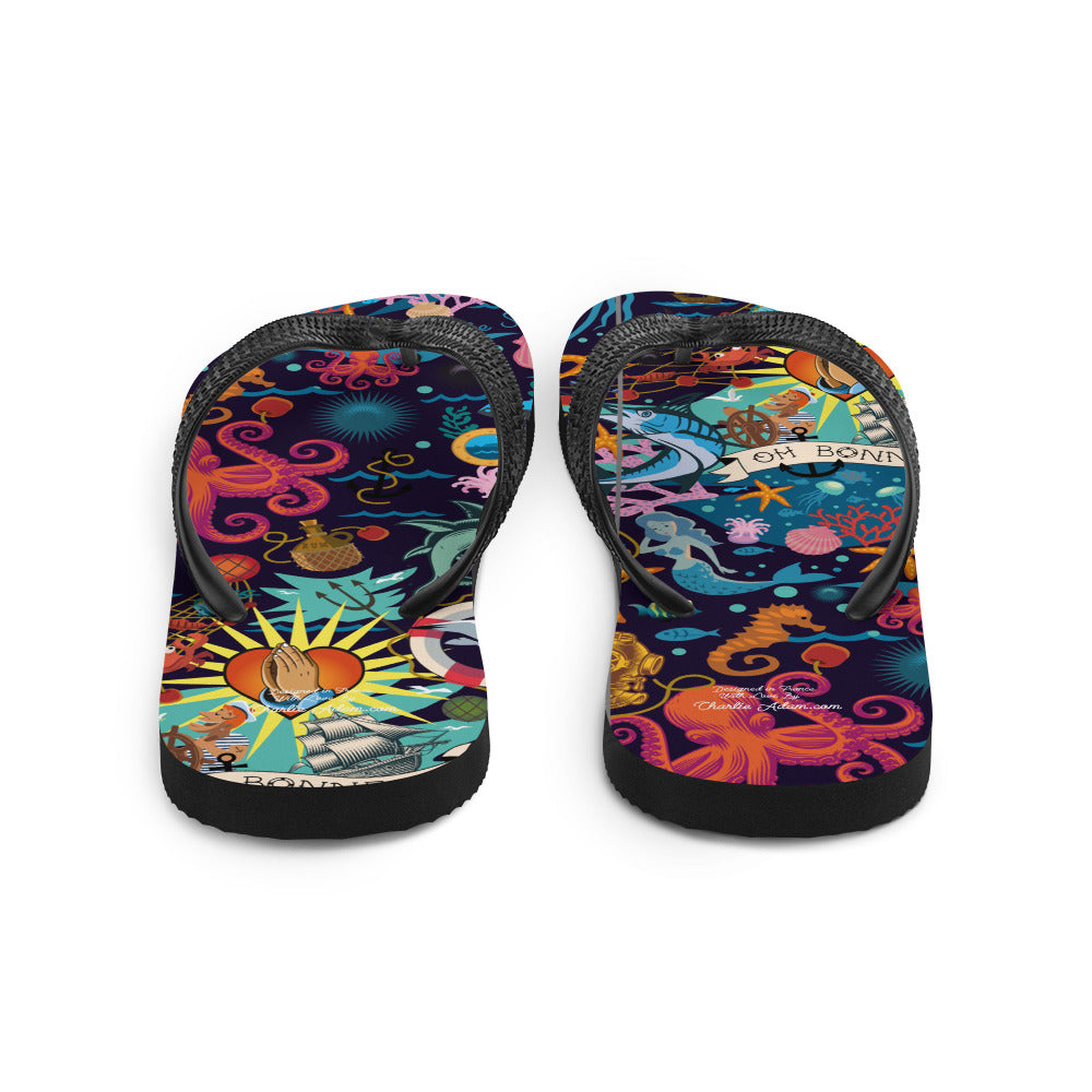 Tongs Oh Bonne Mer Dark Blue