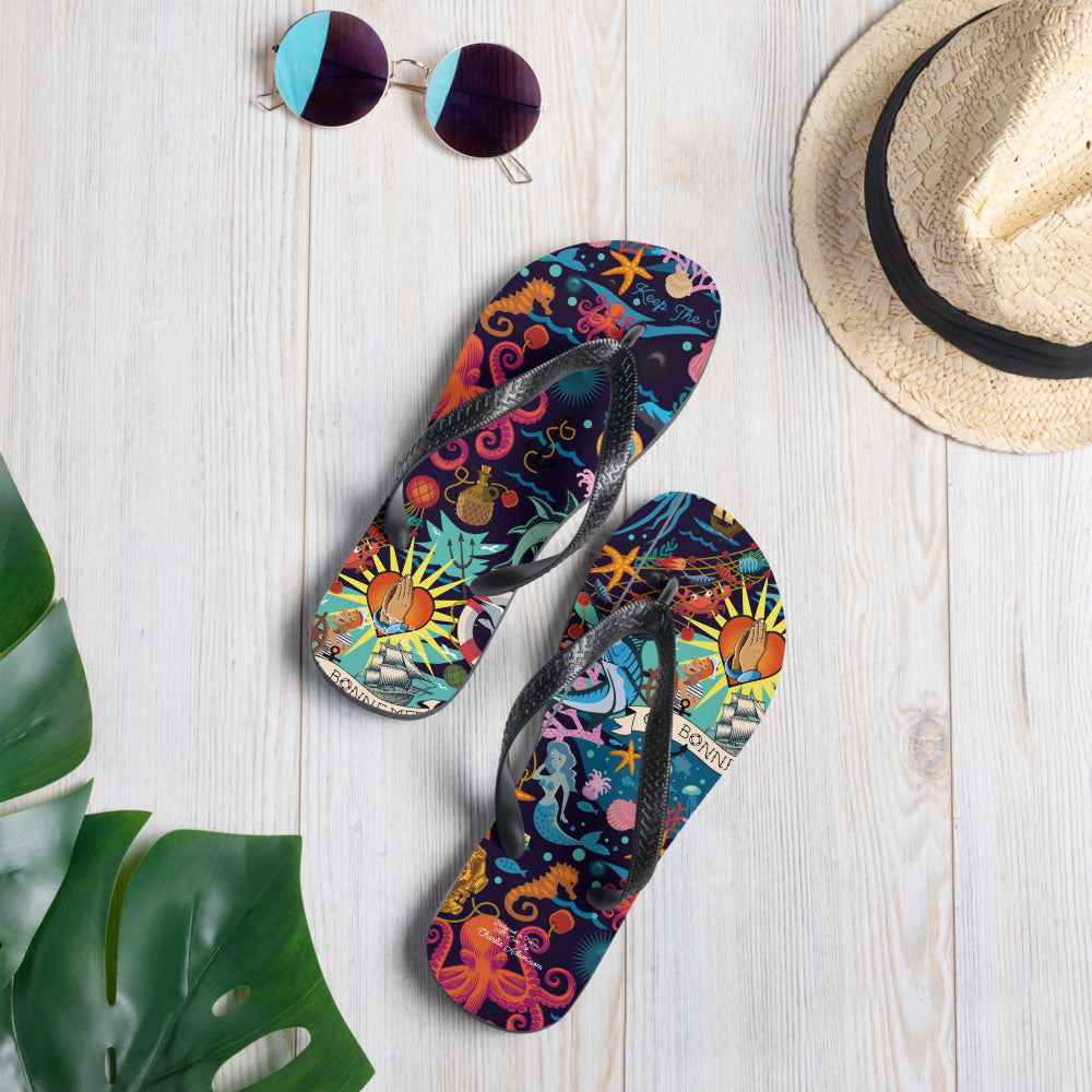 Tongs Oh Bonne Mer Dark Blue