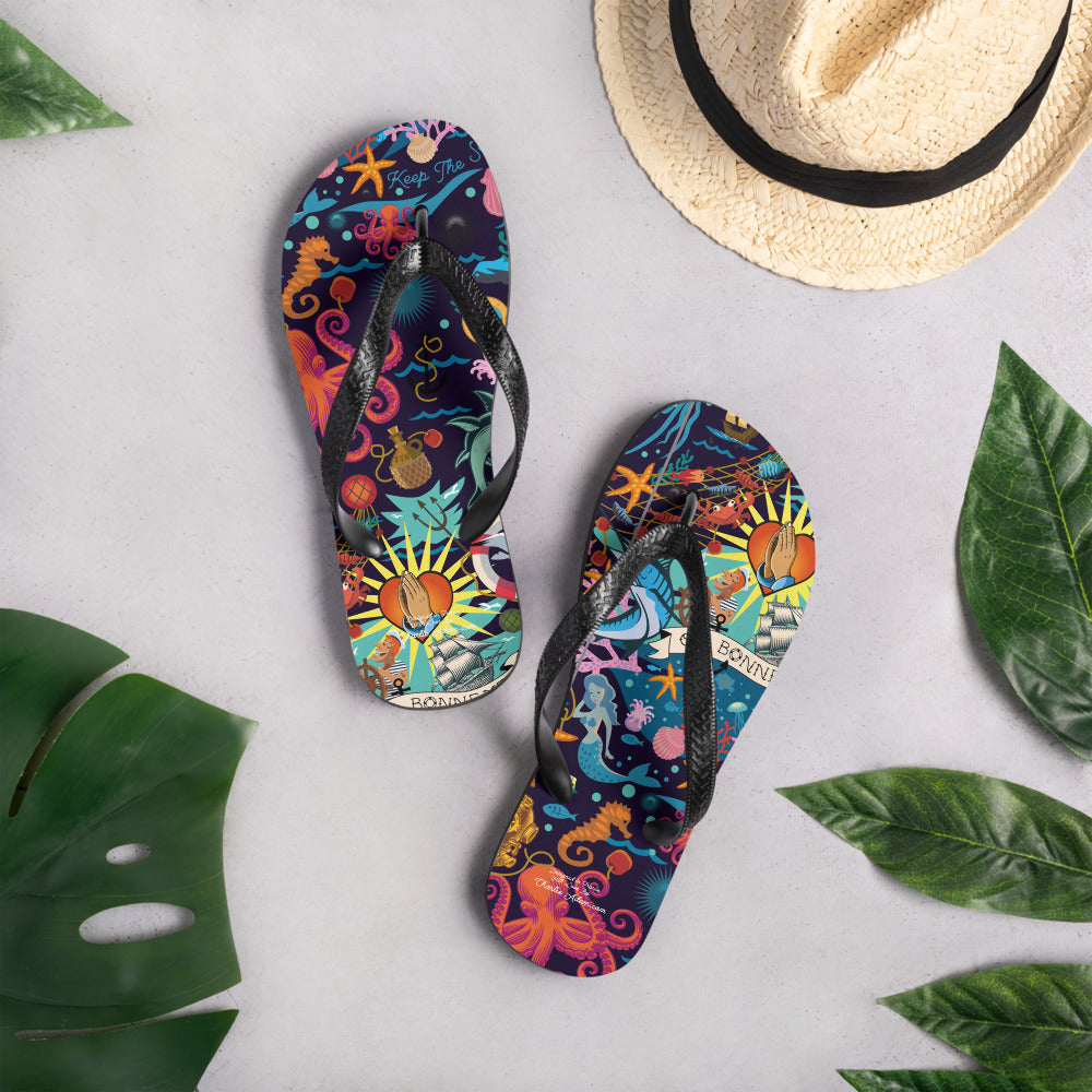 Tongs Oh Bonne Mer Dark Blue