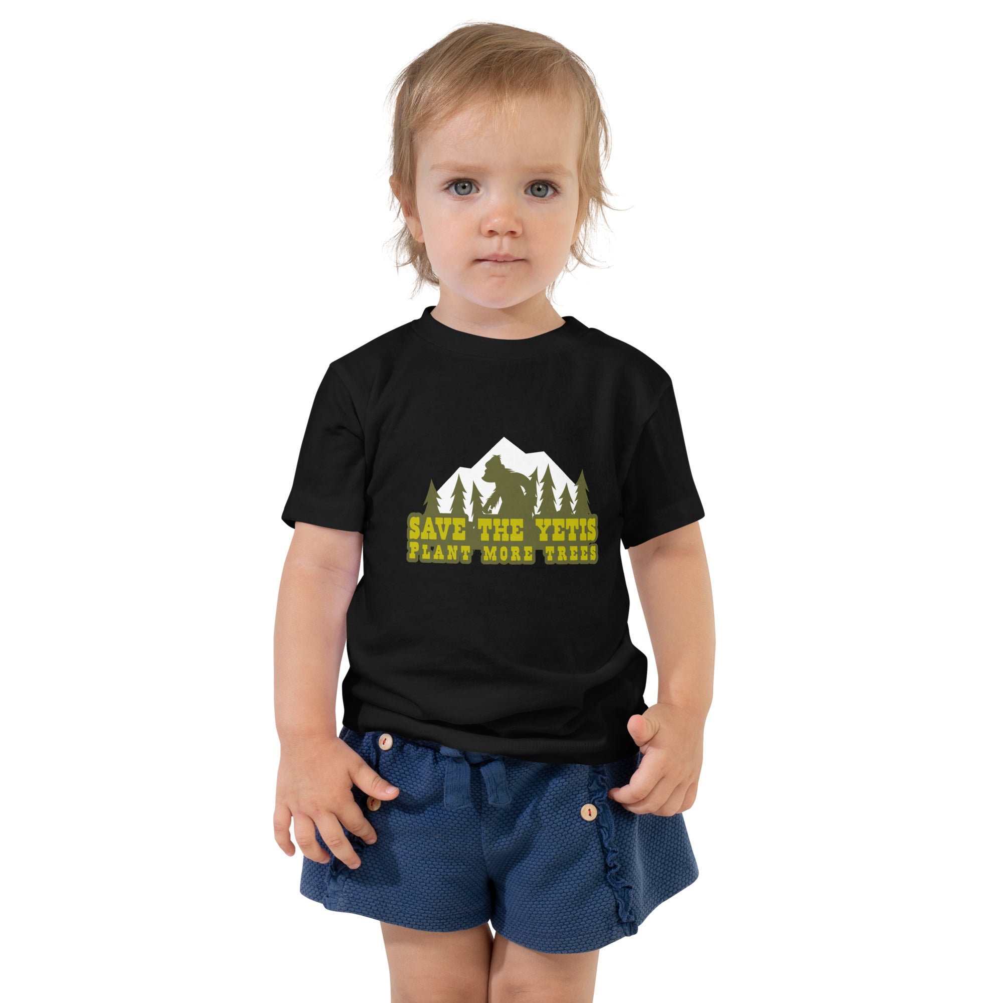 T-shirt pour enfant en bas âge Save the Yetis Plant more Trees