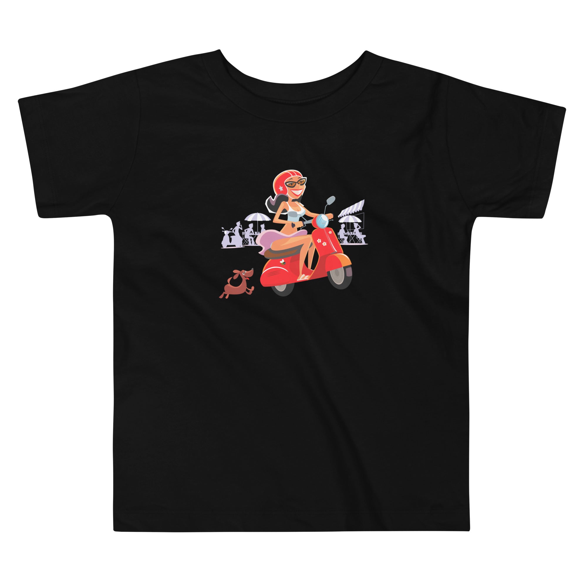 T-shirt pour enfant en bas âge Vespa Girl in St Tropez