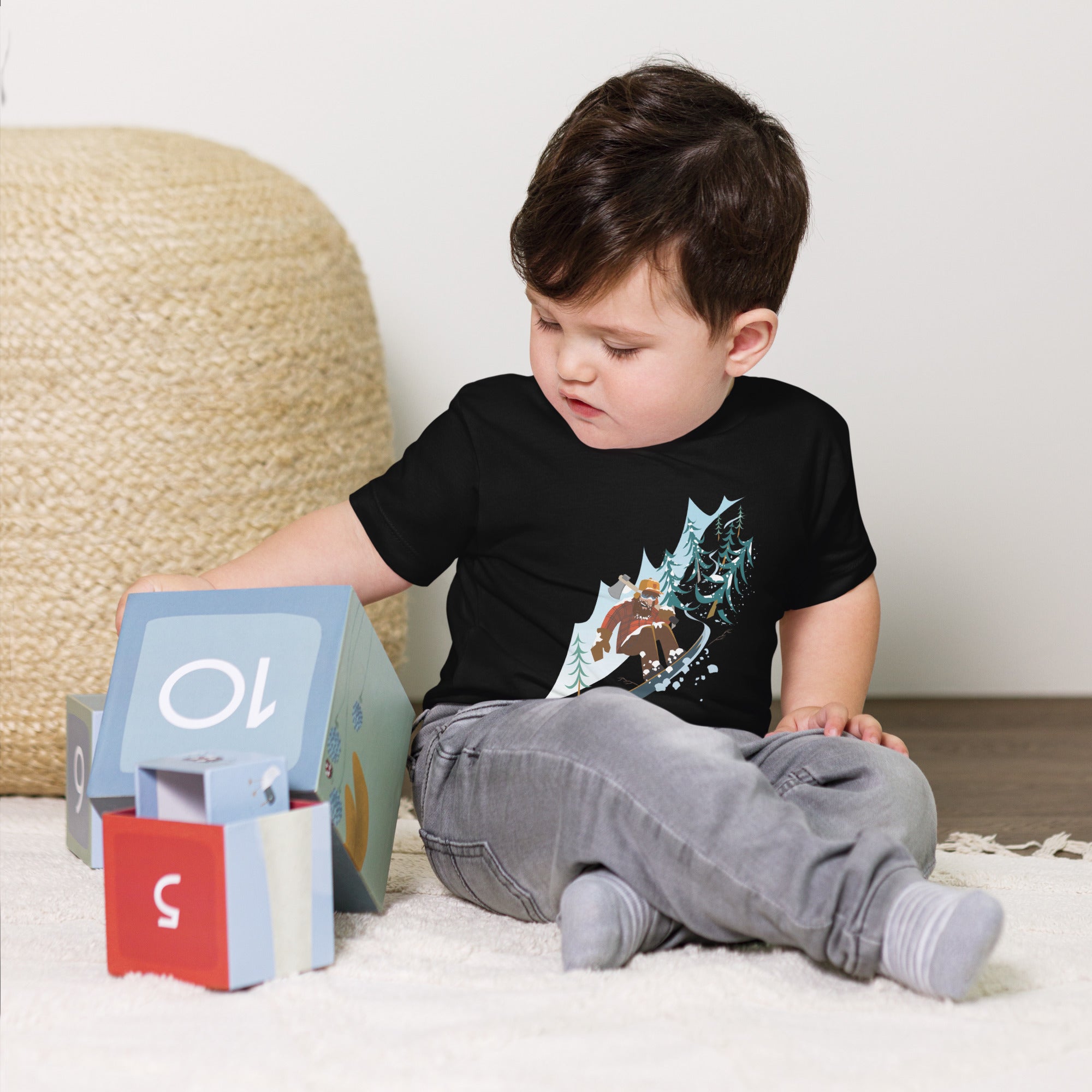 T-shirt pour enfant en bas âge Timberman snowboarder