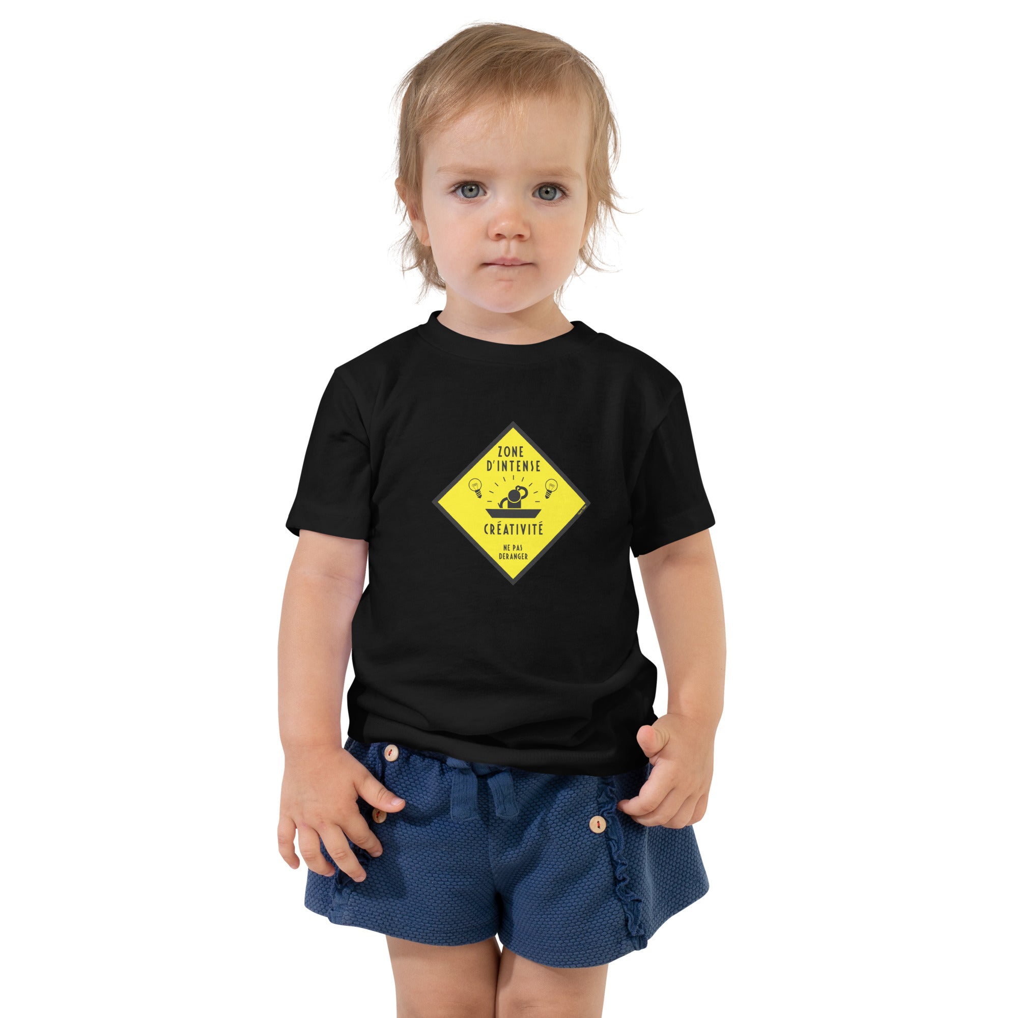 T-shirt pour enfant en bas âge Zone d'intense créativité, Ne pas déranger