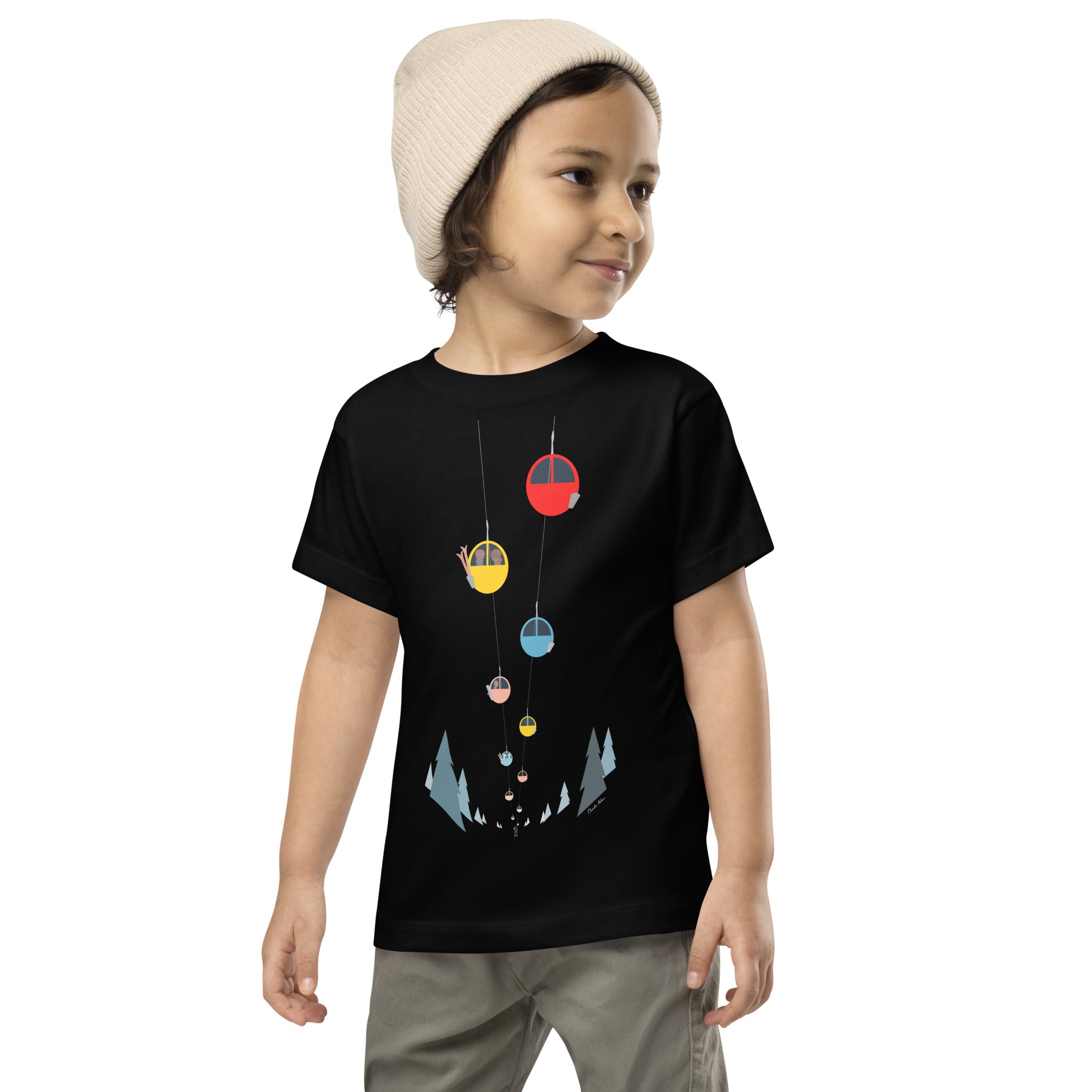 T-shirt pour enfant en bas âge Gondolas in the mist