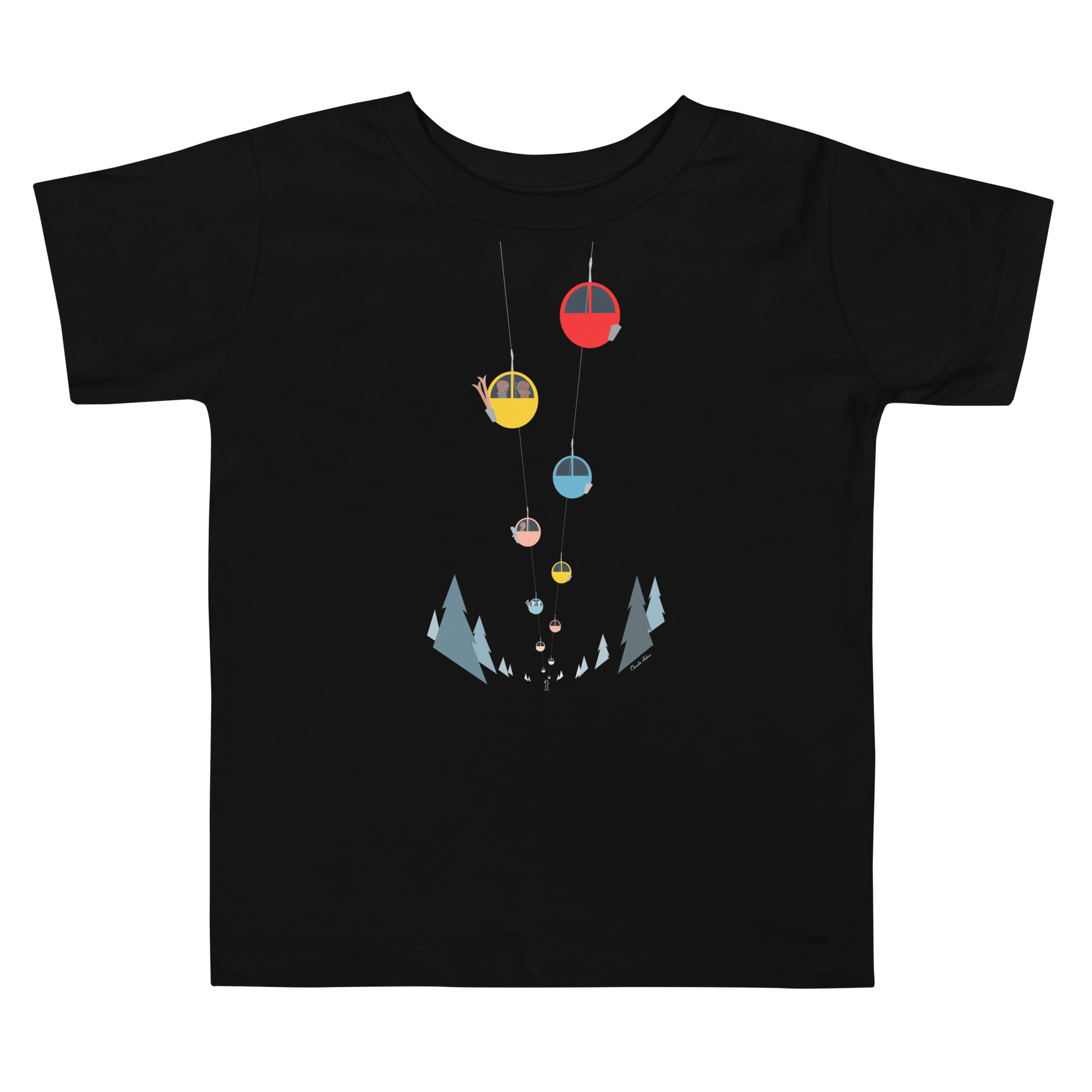 T-shirt pour enfant en bas âge Gondolas in the mist