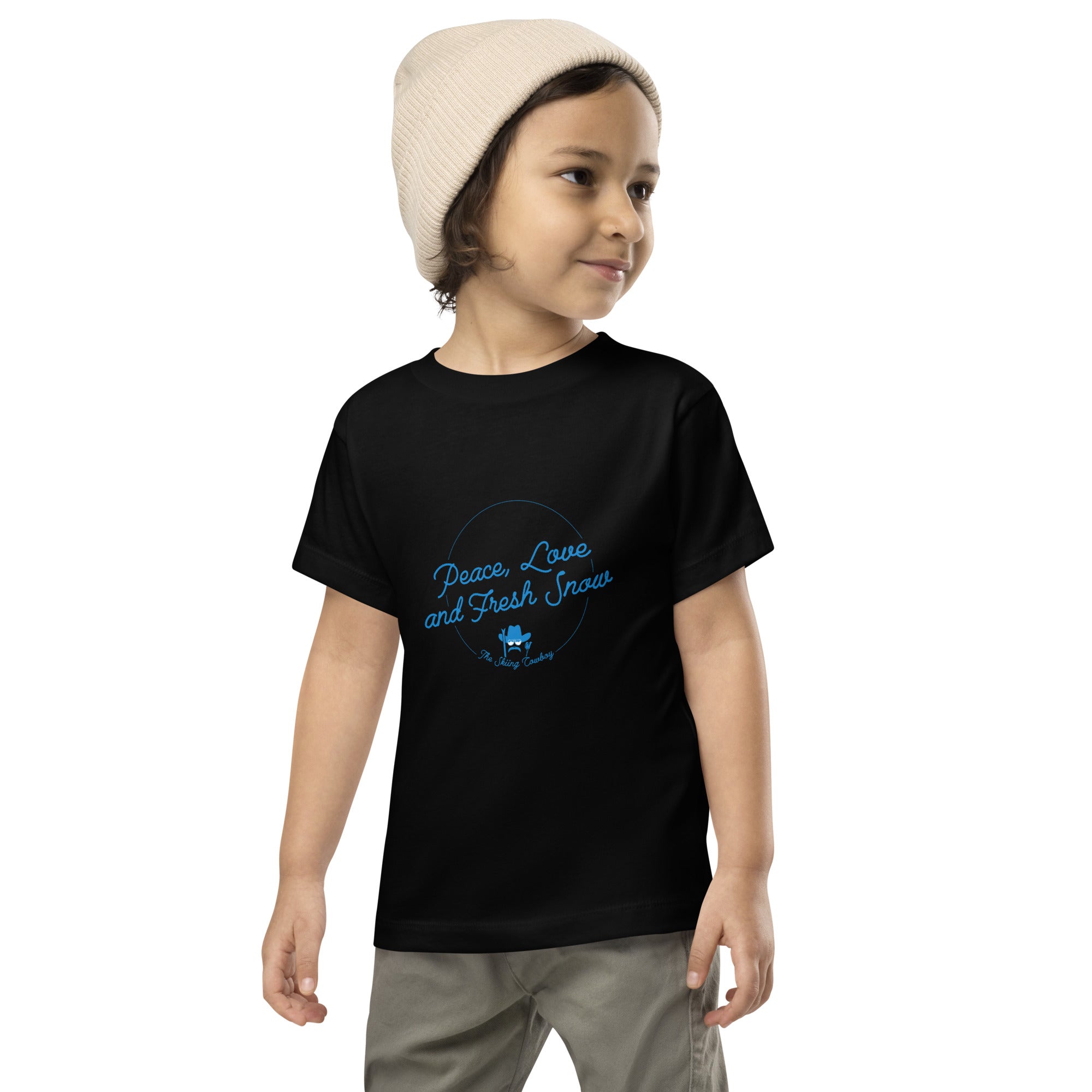 T-shirt pour enfant en bas âge Peace, Love and Fresh Snow