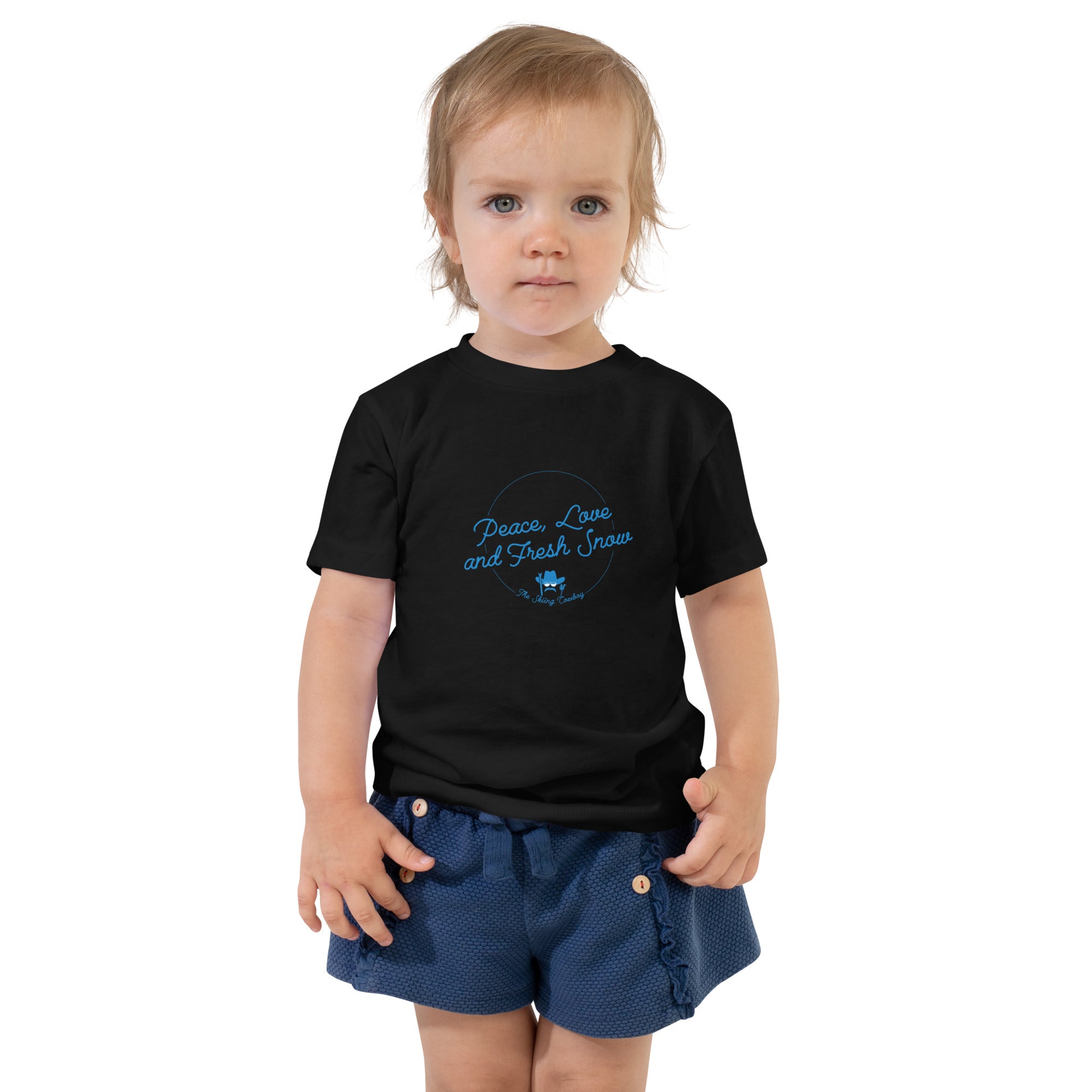 T-shirt pour enfant en bas âge Peace, Love and Fresh Snow