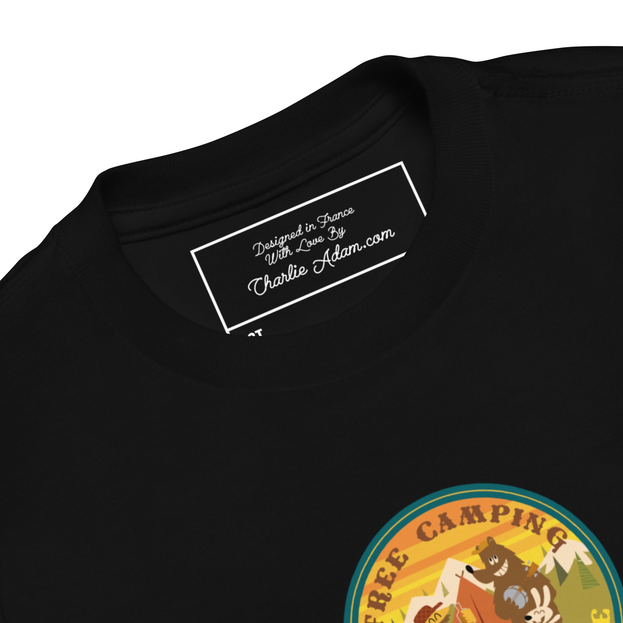 T-shirt pour enfant en bas âge Free Camping is not a Crime