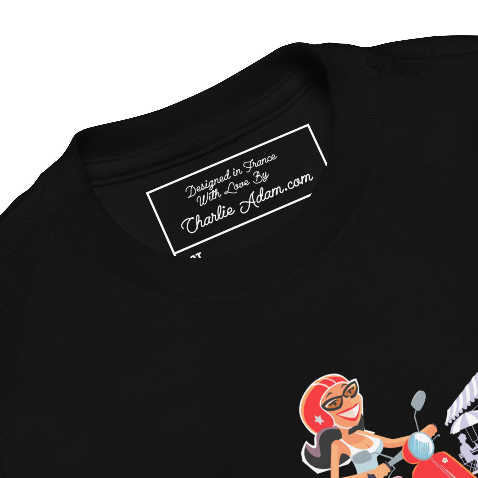 T-shirt pour enfant en bas âge Vespa Girl in St Tropez