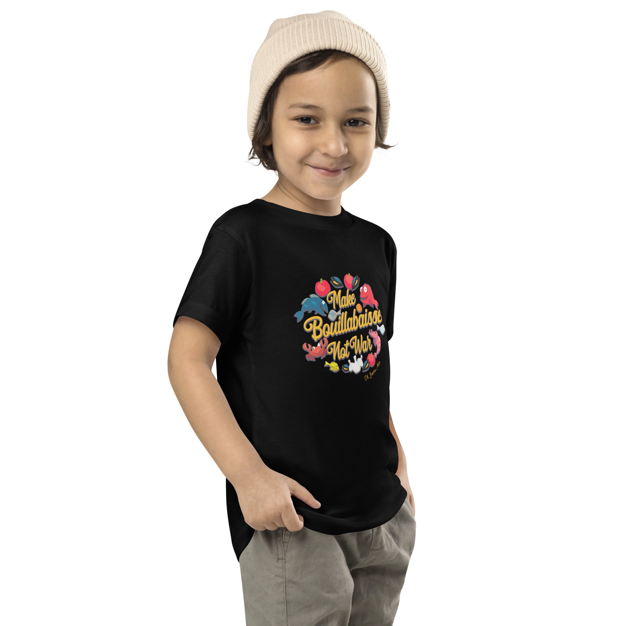 T-shirt pour enfant en bas âge Make Bouillabaisse Not War