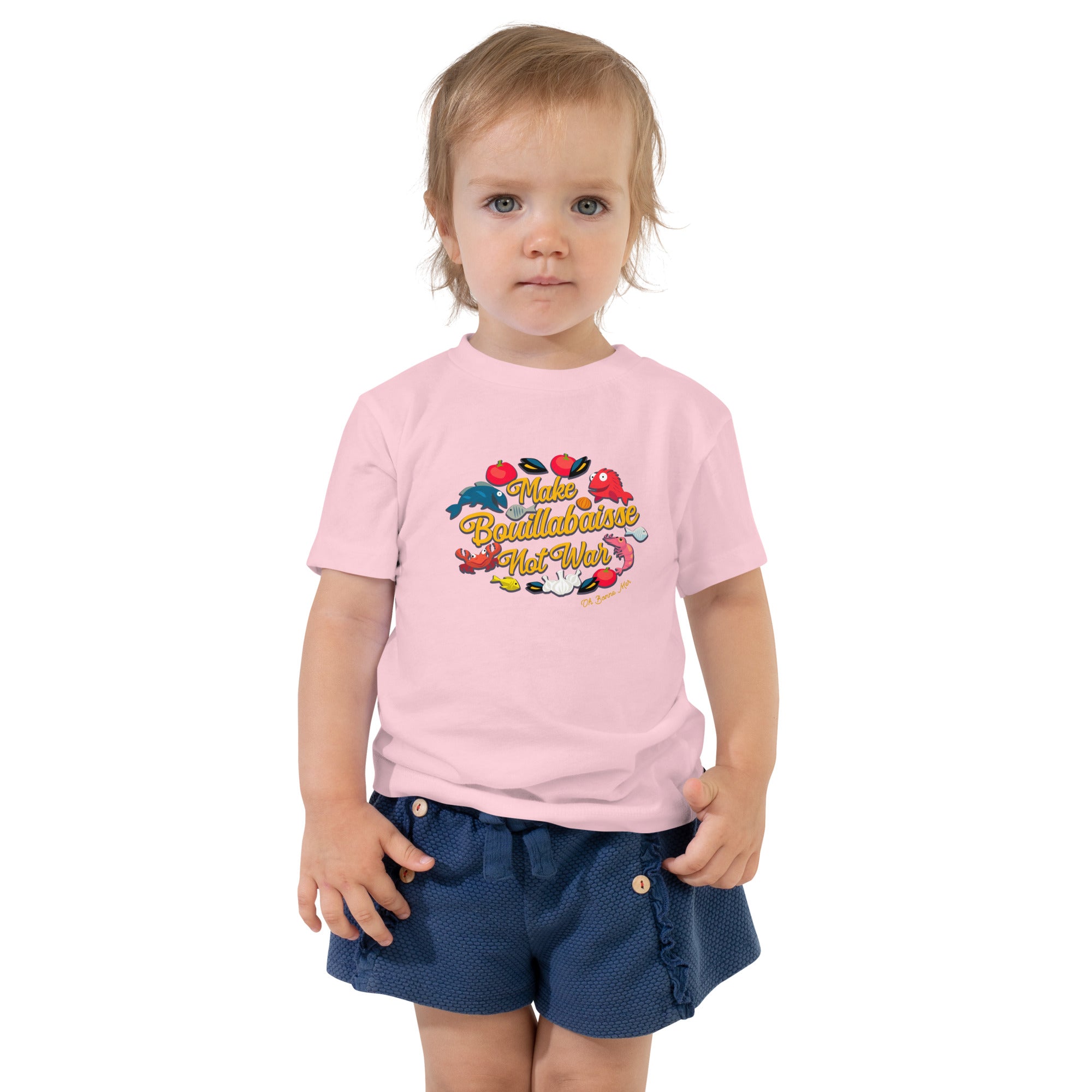 T-shirt pour enfant en bas âge Make Bouillabaisse Not War