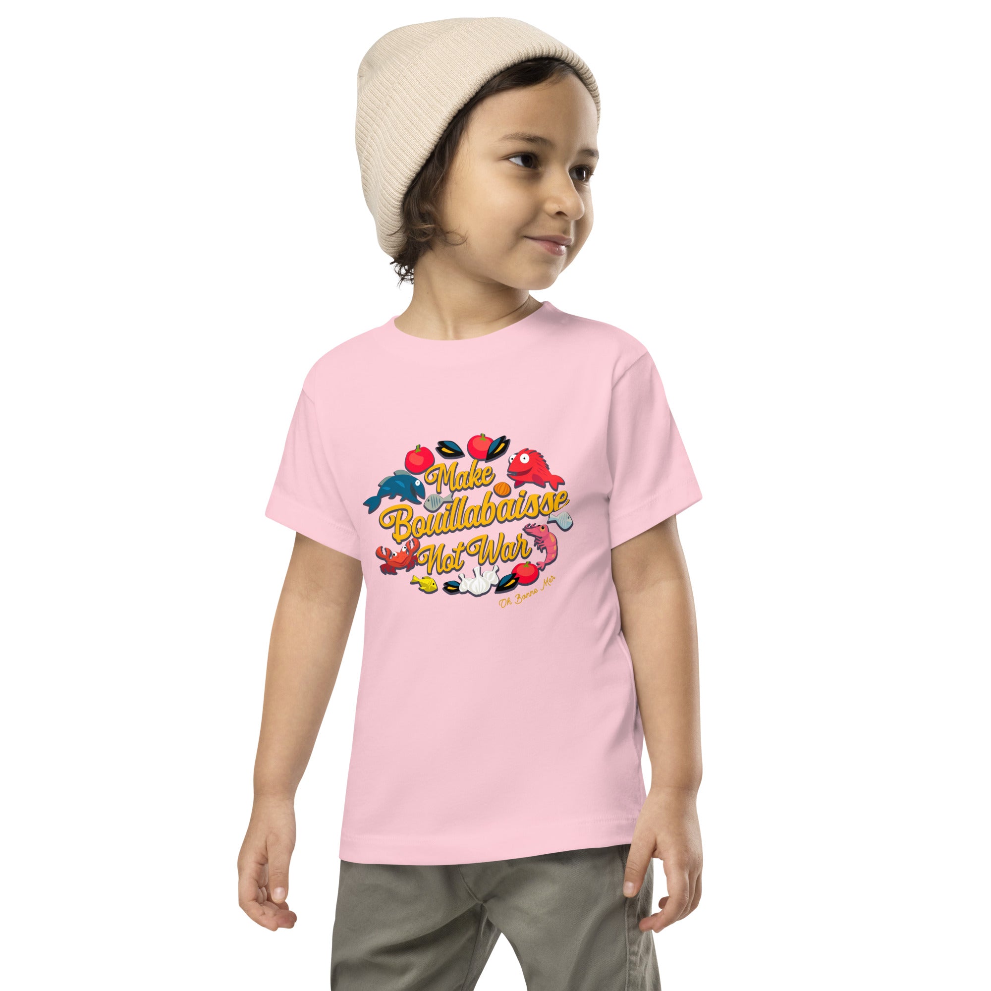 T-shirt pour enfant en bas âge Make Bouillabaisse Not War
