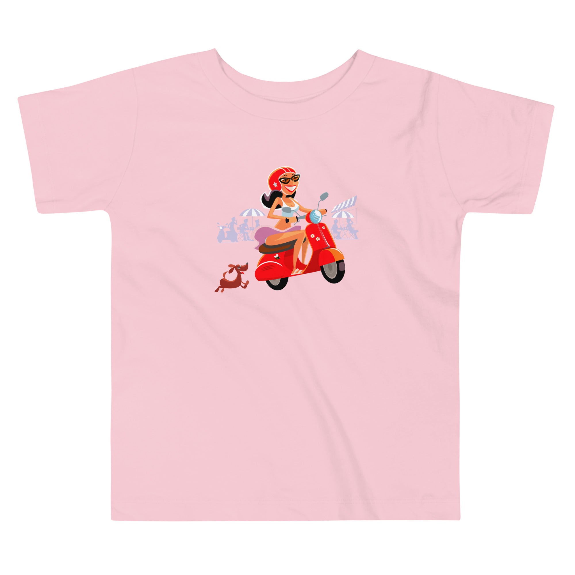 T-shirt pour enfant en bas âge Vespa Girl in St Tropez