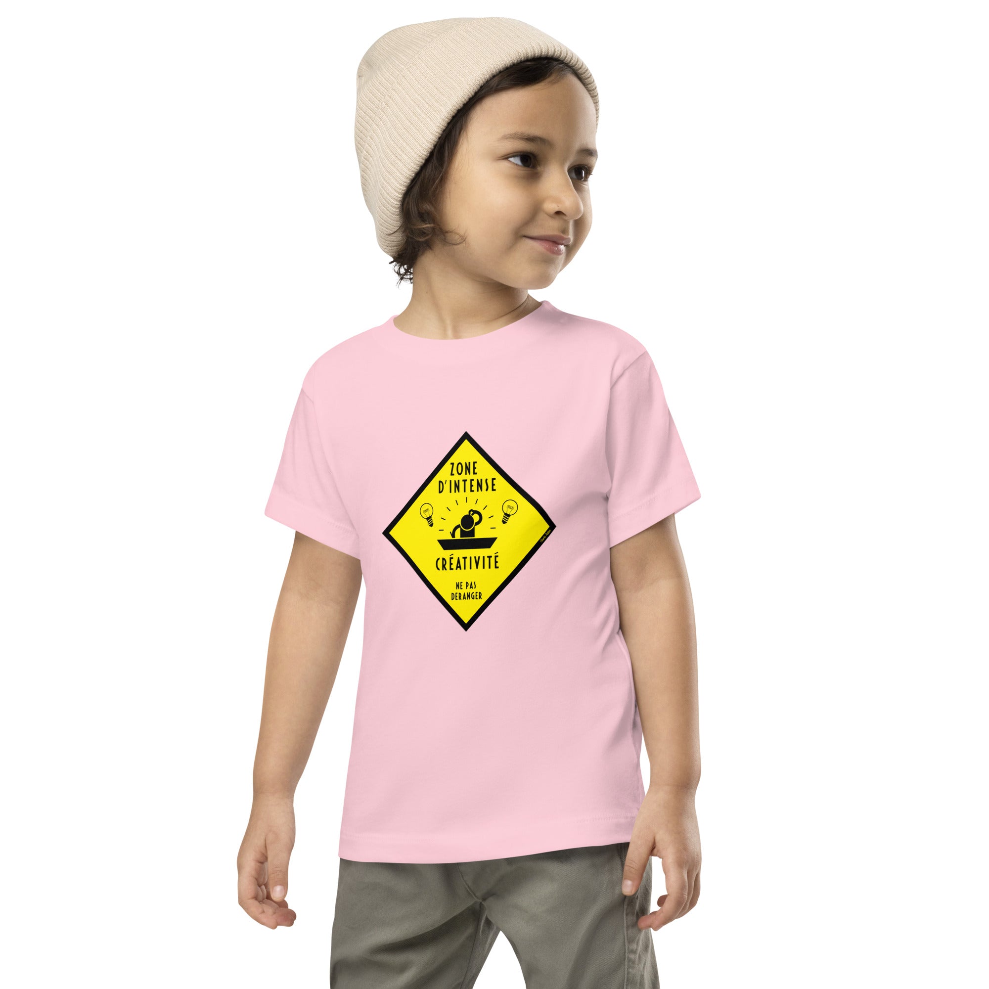 T-shirt pour enfant en bas âge Zone d'intense créativité, Ne pas déranger