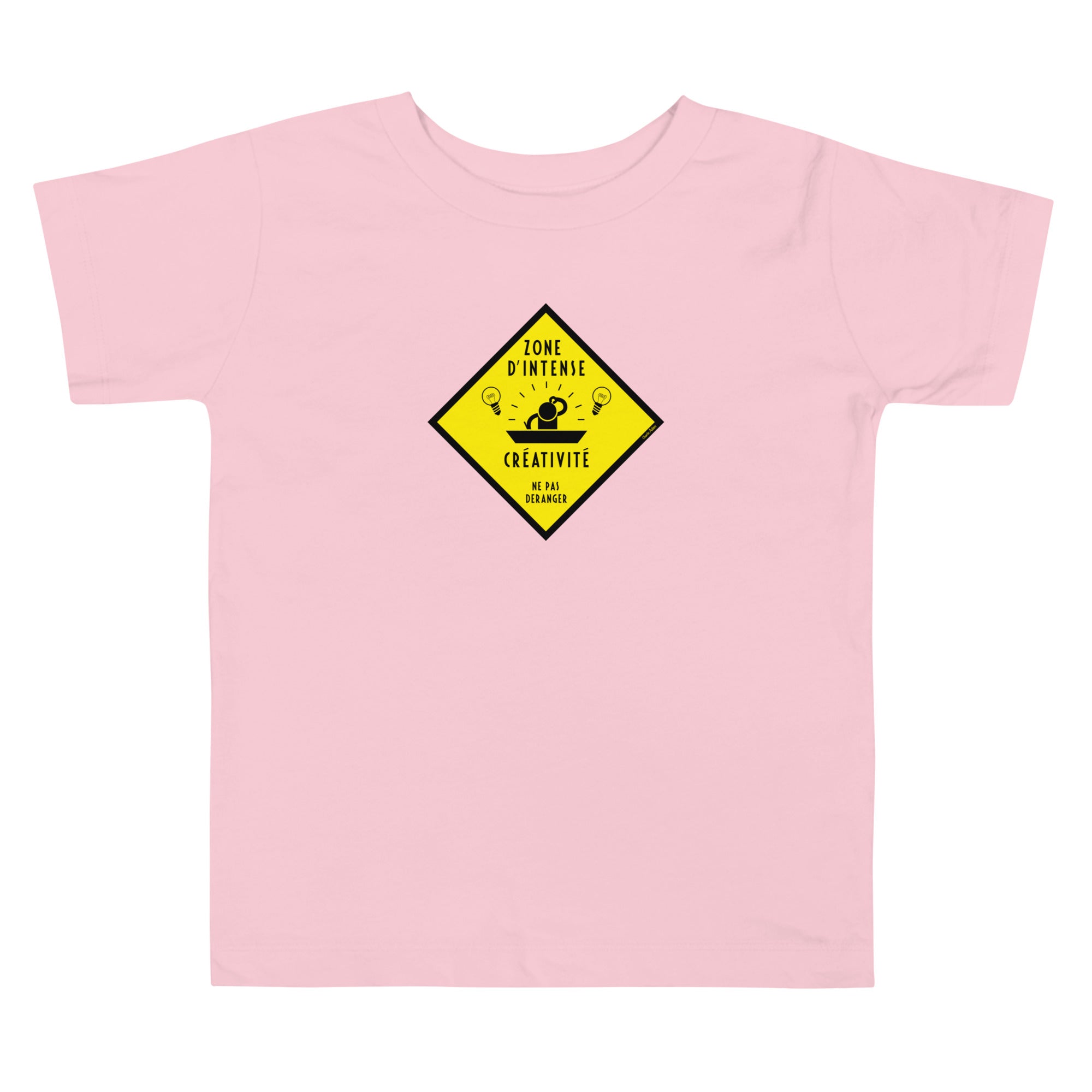 T-shirt pour enfant en bas âge Zone d'intense créativité, Ne pas déranger