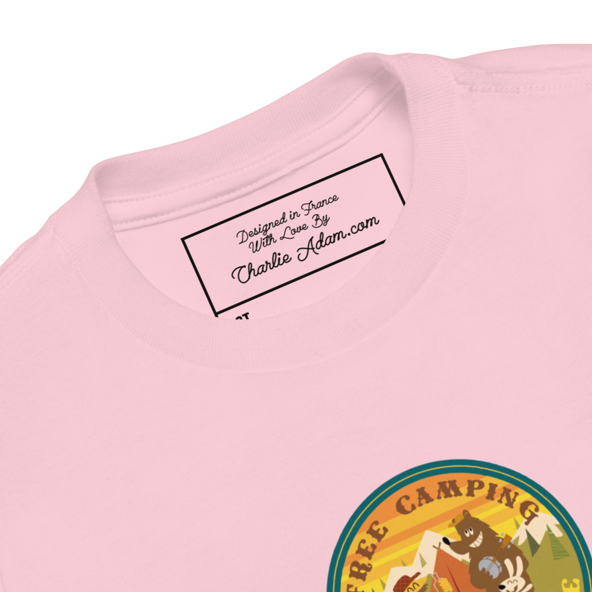 T-shirt pour enfant en bas âge Free Camping is not a Crime