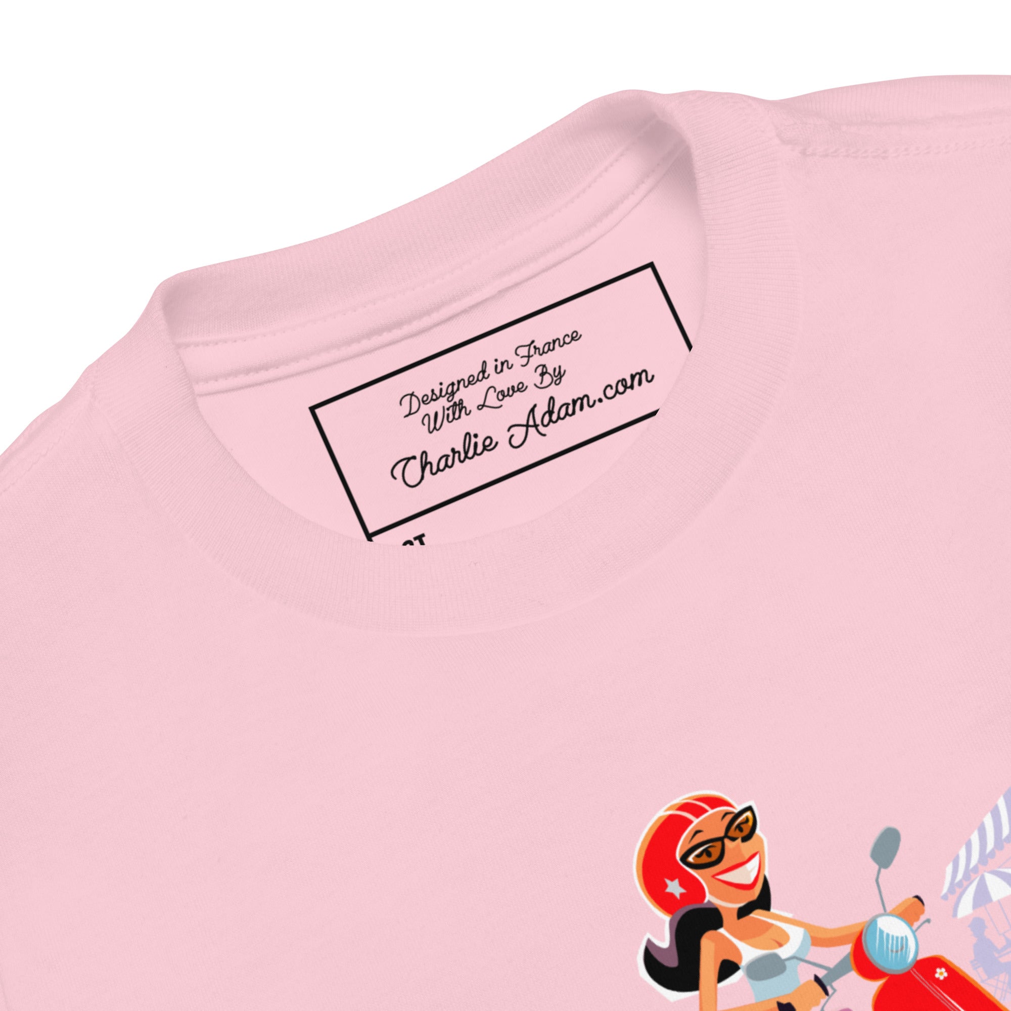 T-shirt pour enfant en bas âge Vespa Girl in St Tropez