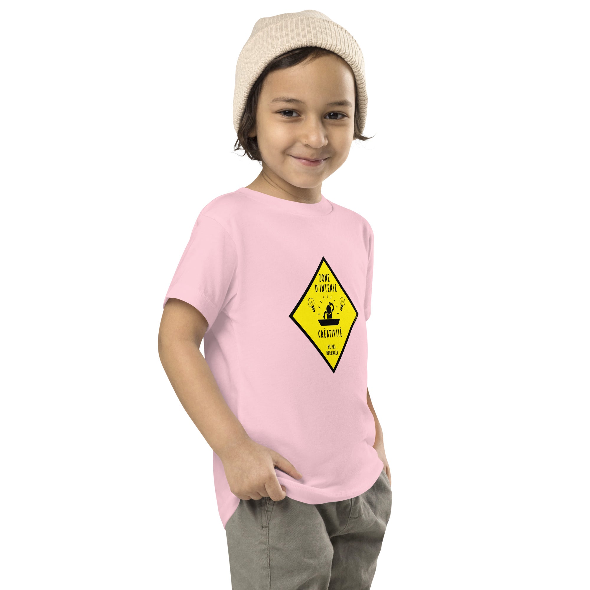 T-shirt pour enfant en bas âge Zone d'intense créativité, Ne pas déranger