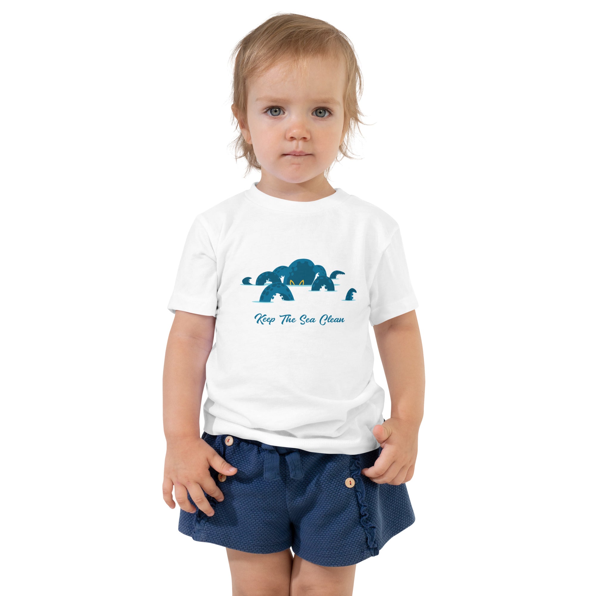 T-shirt pour enfant en bas âge Octopus Blue