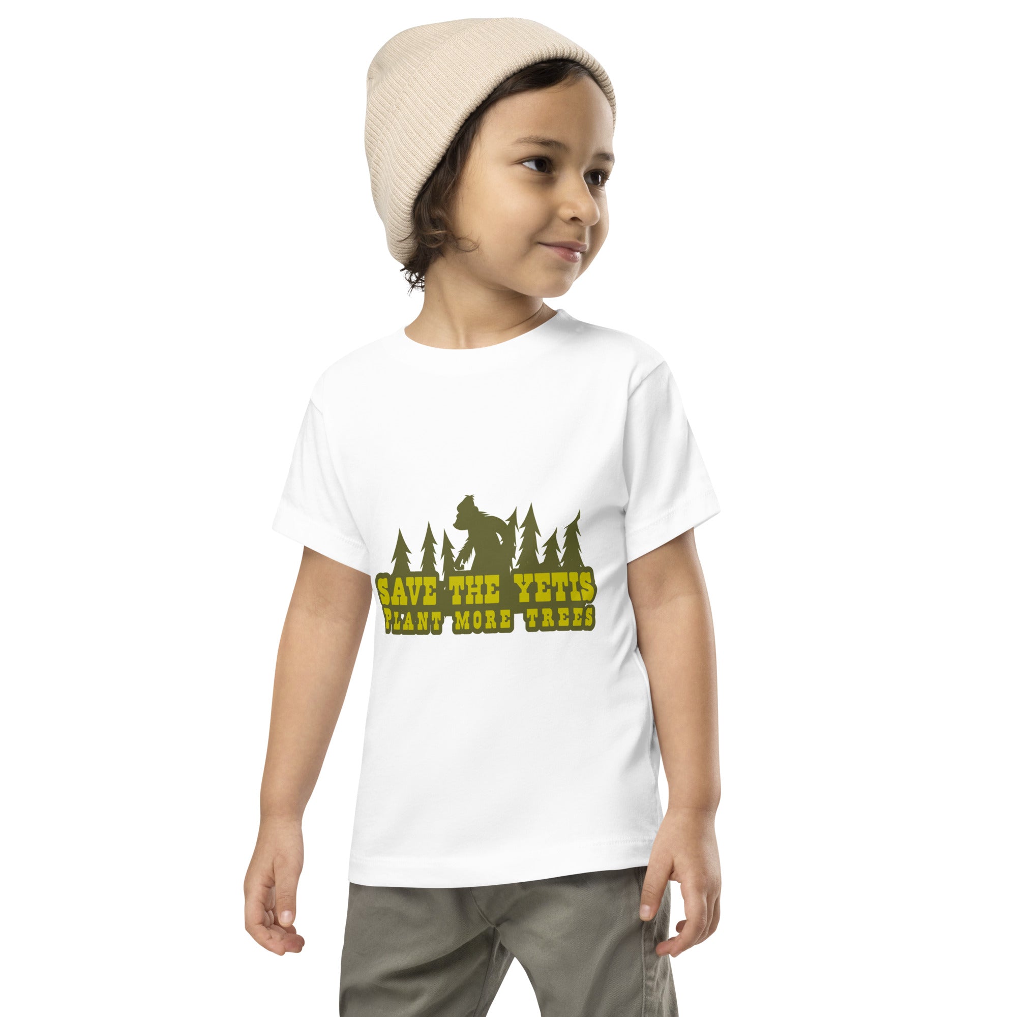 T-shirt pour enfant en bas âge Save the Yetis Plant more Trees