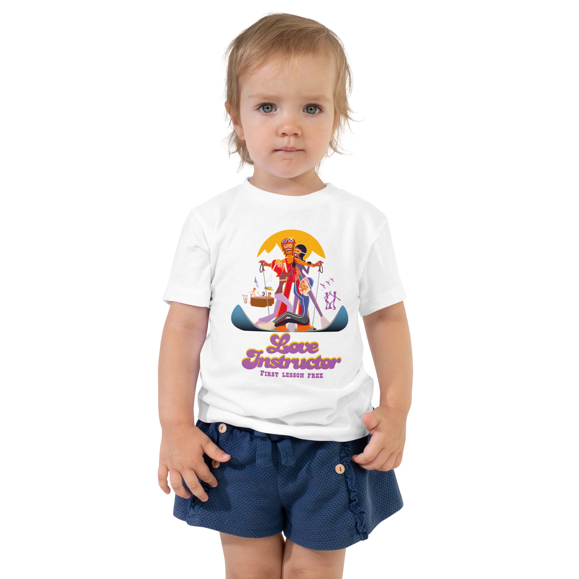 T-shirt pour enfant en bas âge Love Instructor First Lesson free