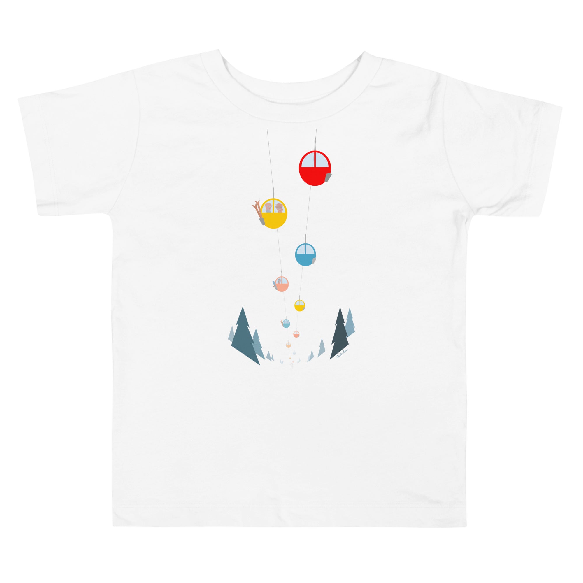 T-shirt pour enfant en bas âge Gondolas in the mist
