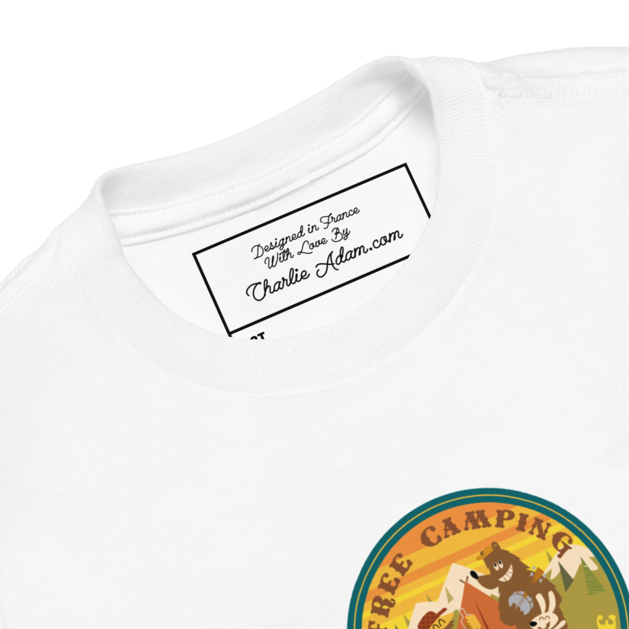 T-shirt pour enfant en bas âge Free Camping is not a Crime