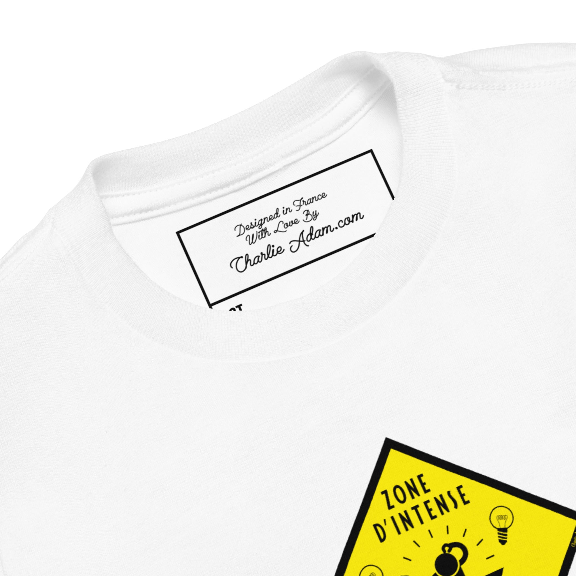 T-shirt pour enfant en bas âge Zone d'intense créativité, Ne pas déranger