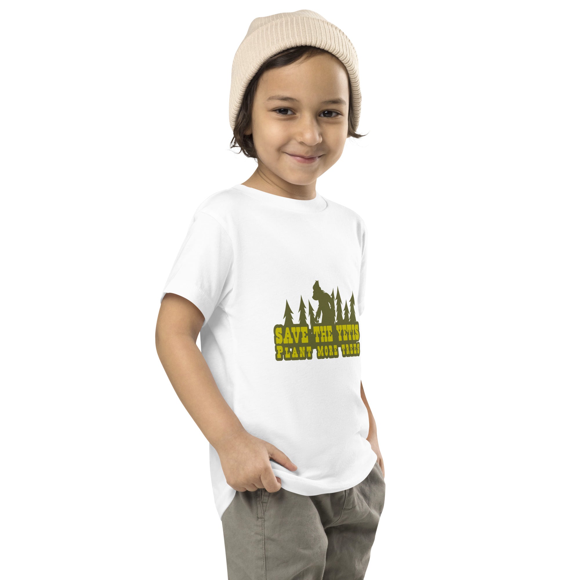 T-shirt pour enfant en bas âge Save the Yetis Plant more Trees