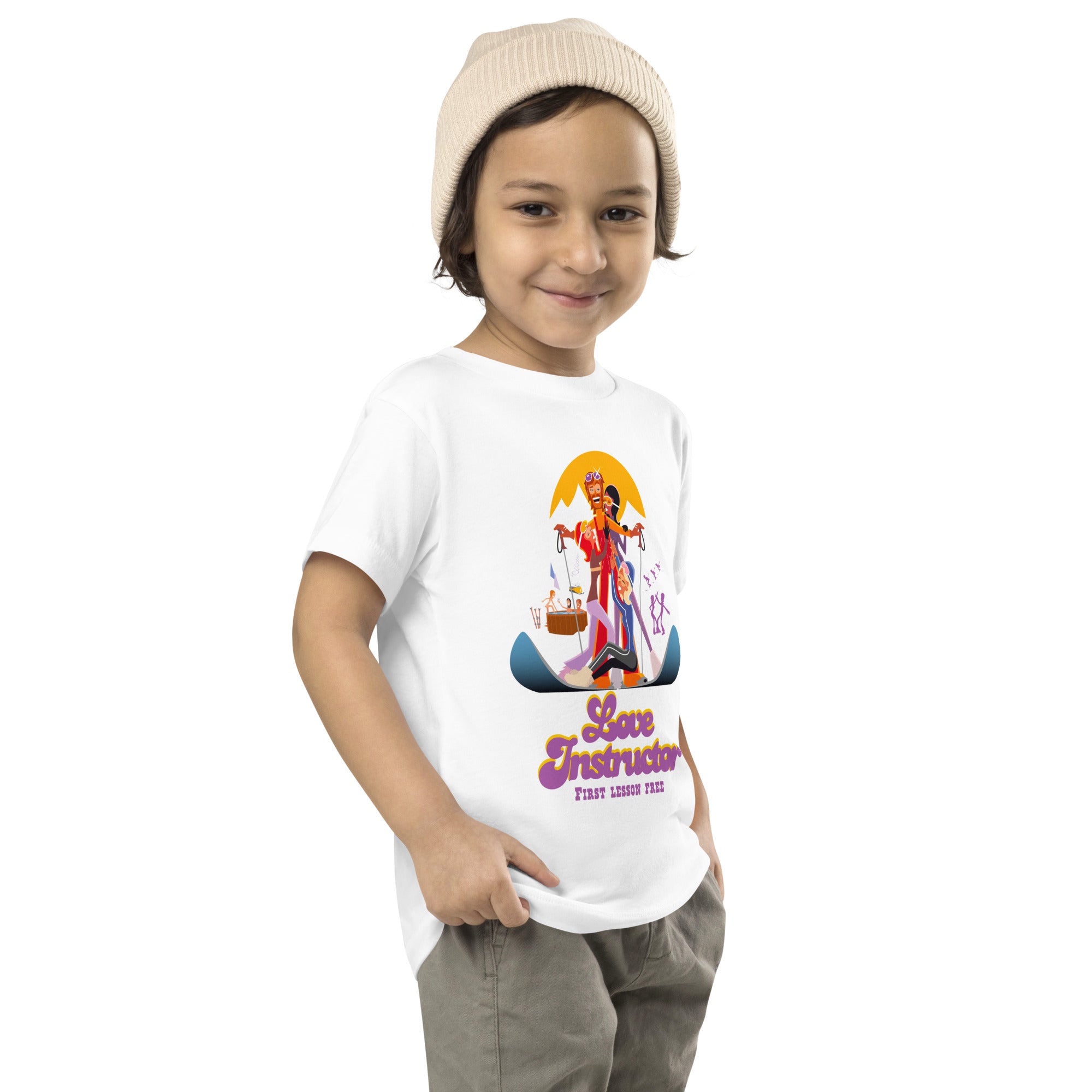 T-shirt pour enfant en bas âge Love Instructor First Lesson free