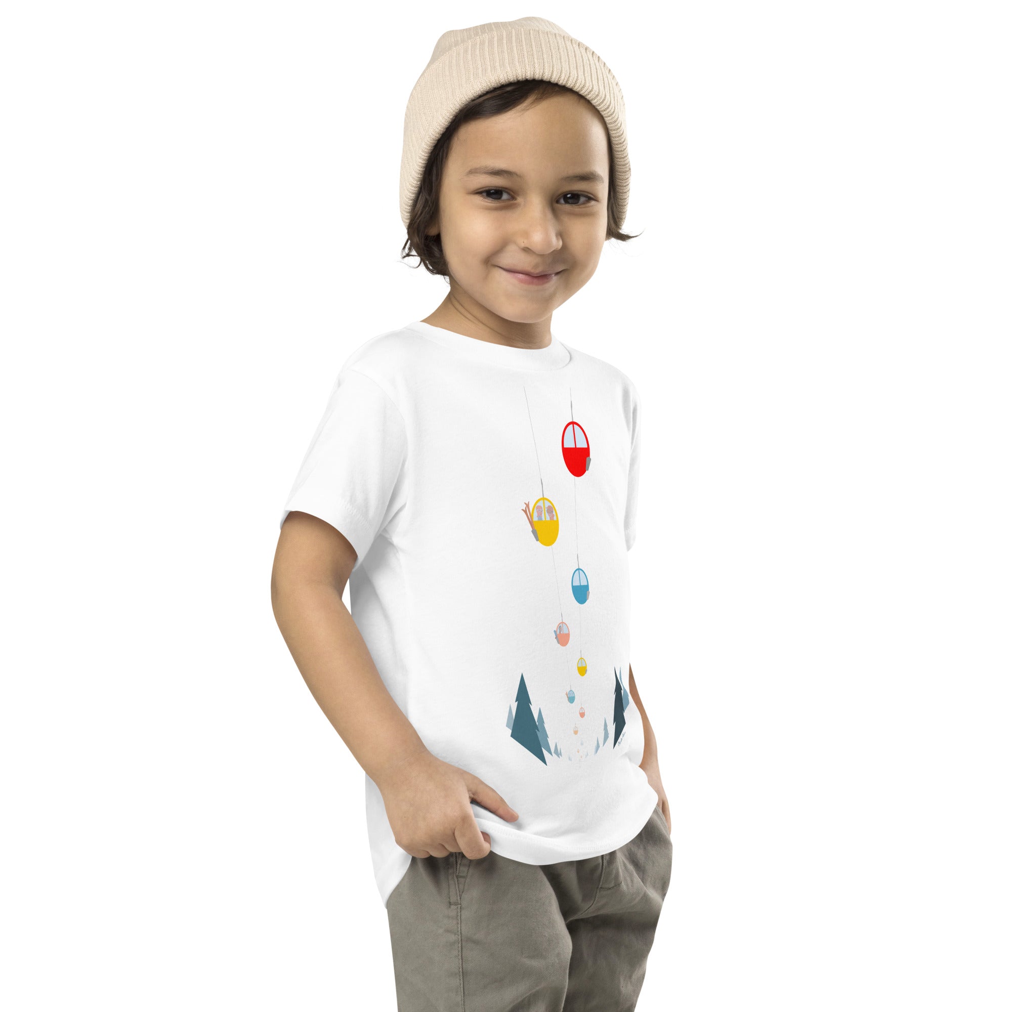 T-shirt pour enfant en bas âge Gondolas in the mist