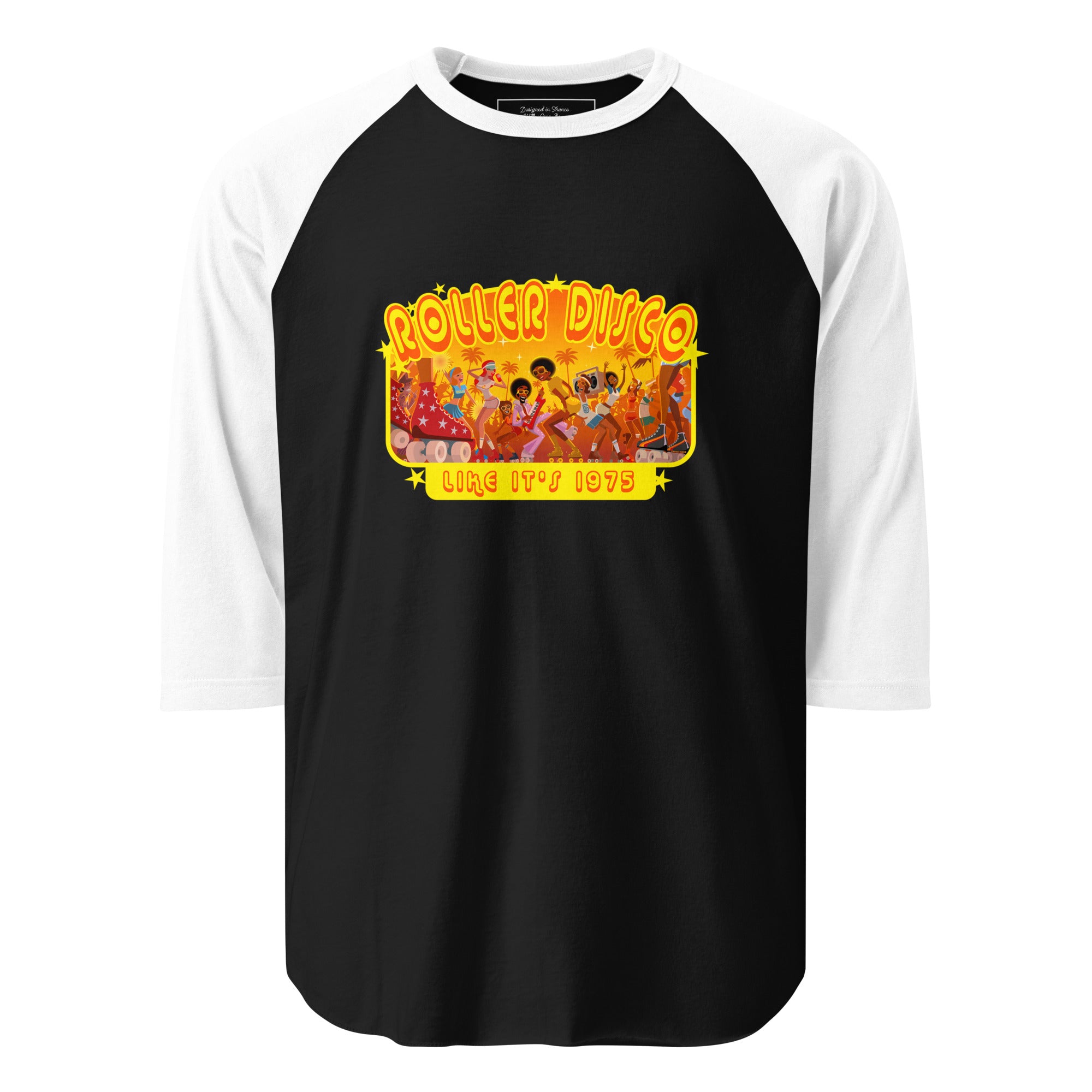T-shirt à manches Raglan 3/4 Roller Disco