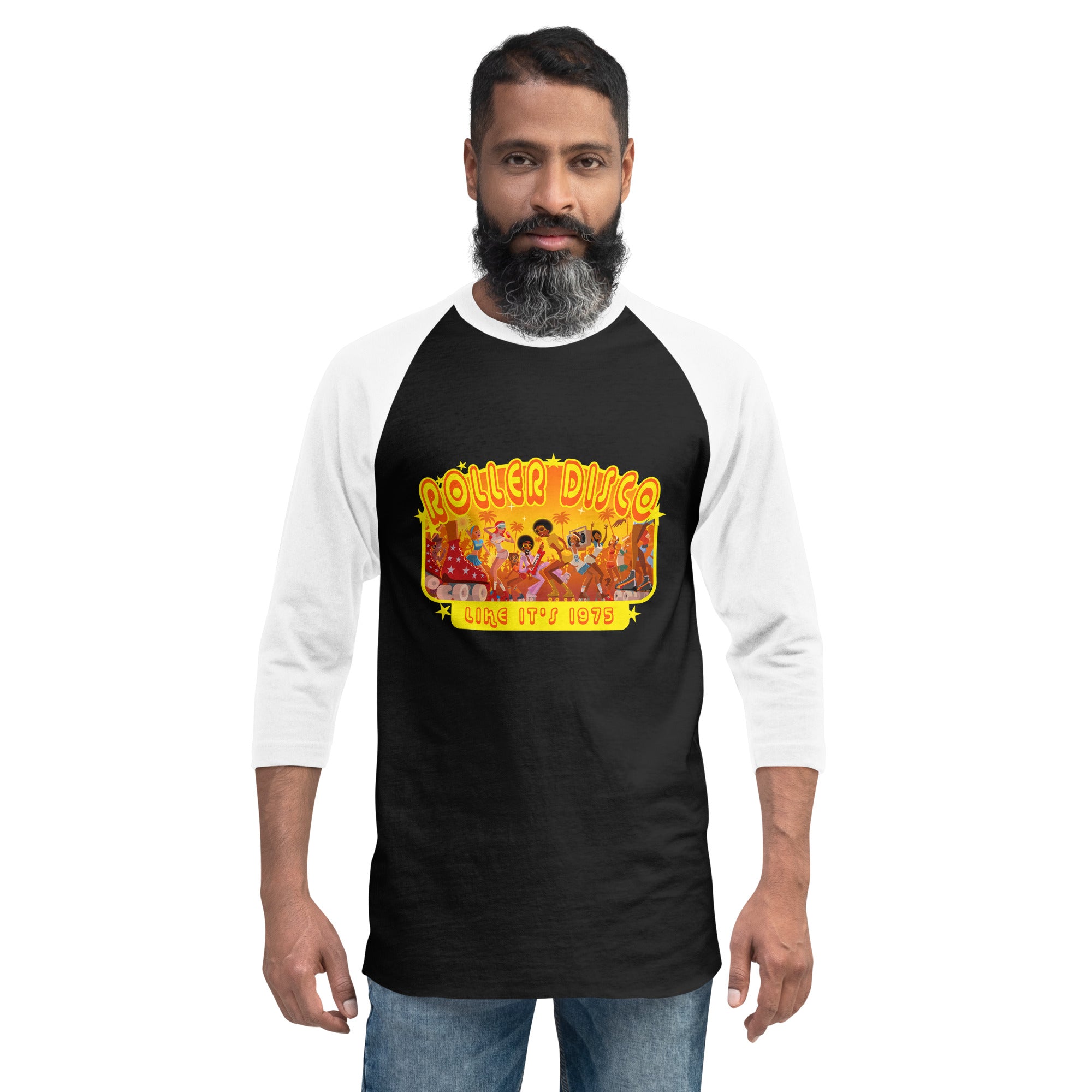 T-shirt à manches Raglan 3/4 Roller Disco