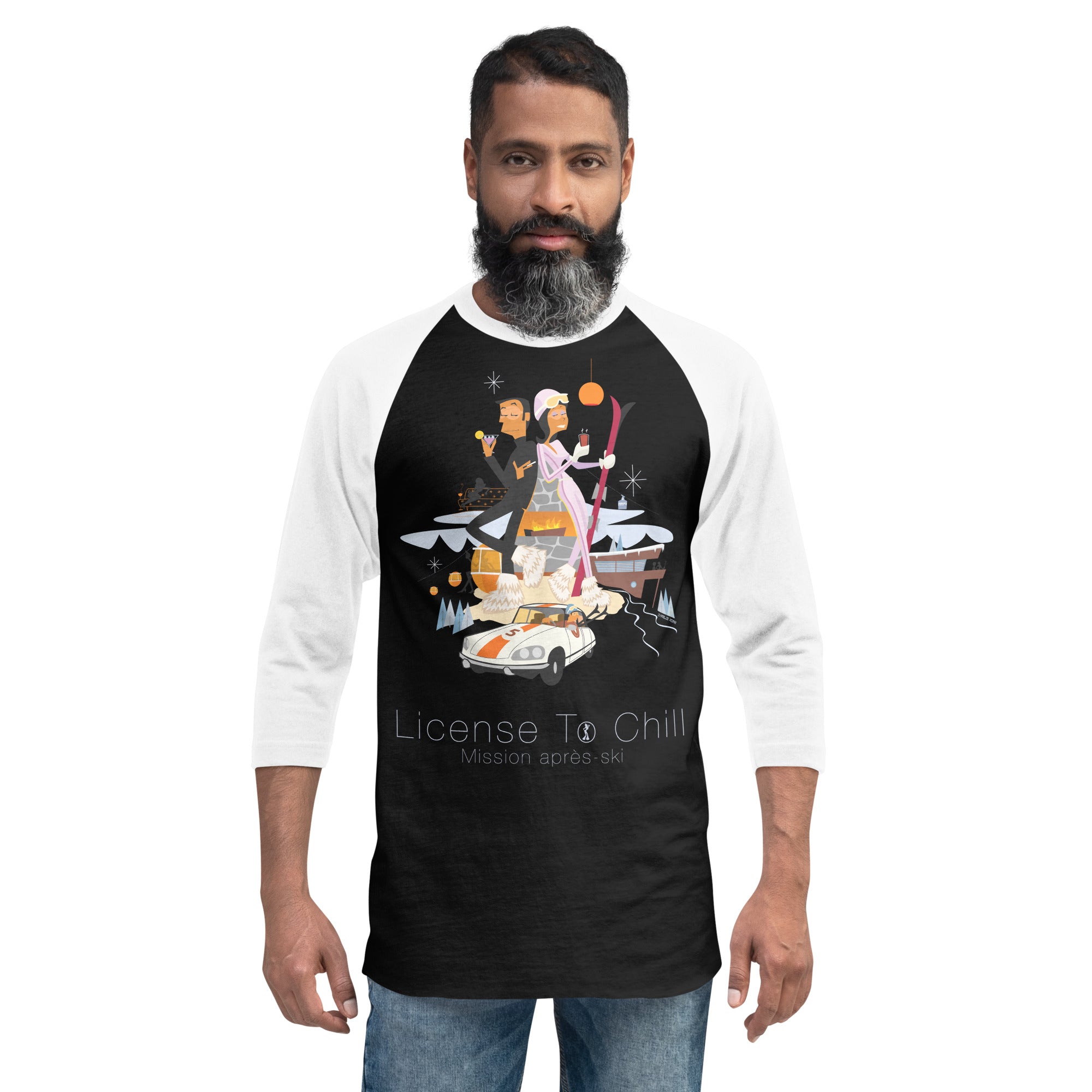 T-shirt à manches Raglan 3/4 License To Chill Mission Après-Ski