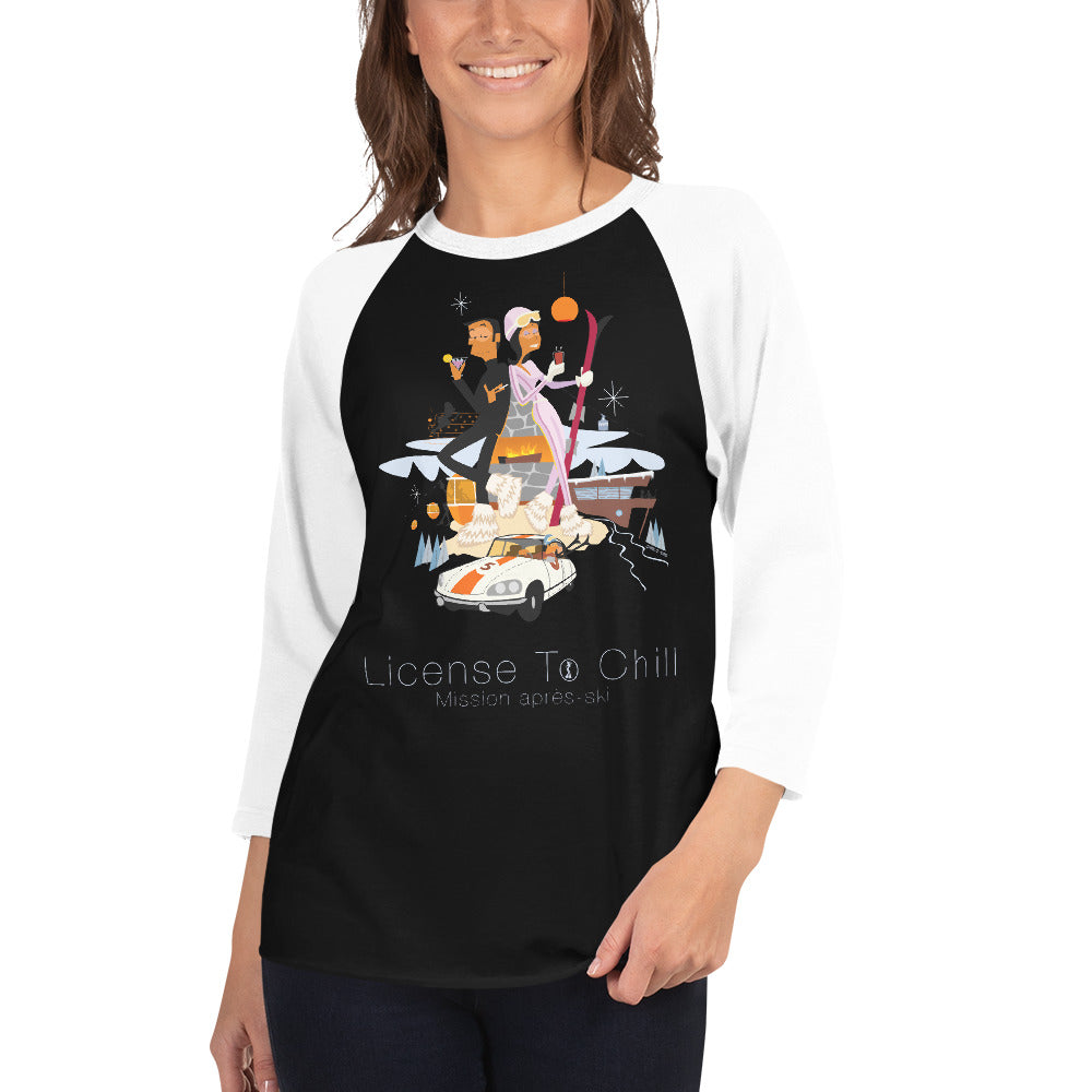 T-shirt à manches Raglan 3/4 License To Chill Mission Après-Ski