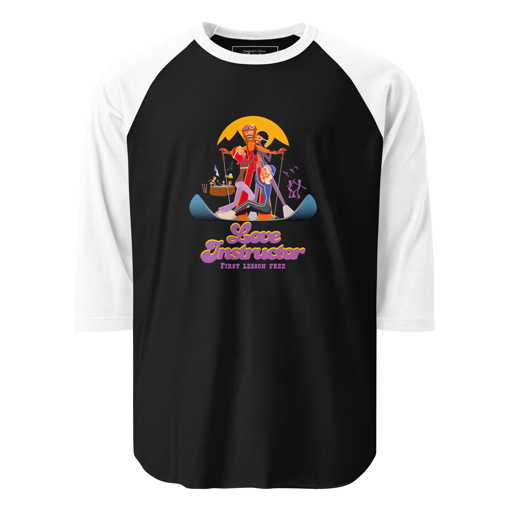 T-shirt à manches Raglan 3/4 Love instructor First lesson free