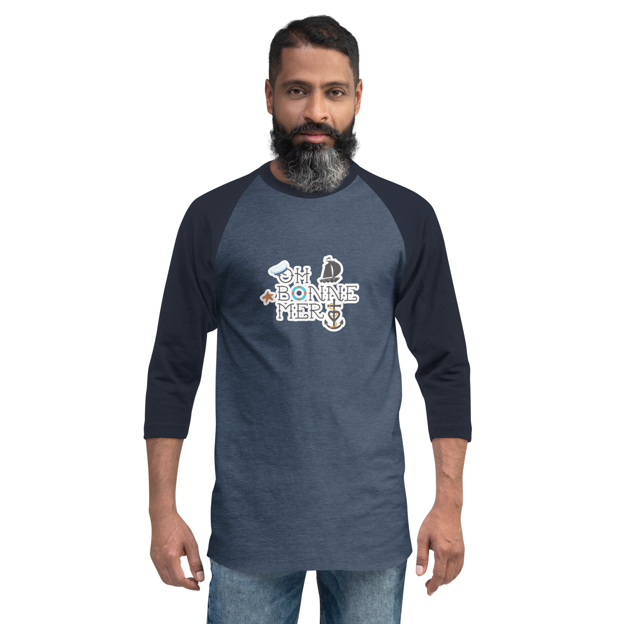 T-shirt à manches Raglan 3/4 Oh Bonne Mer 3