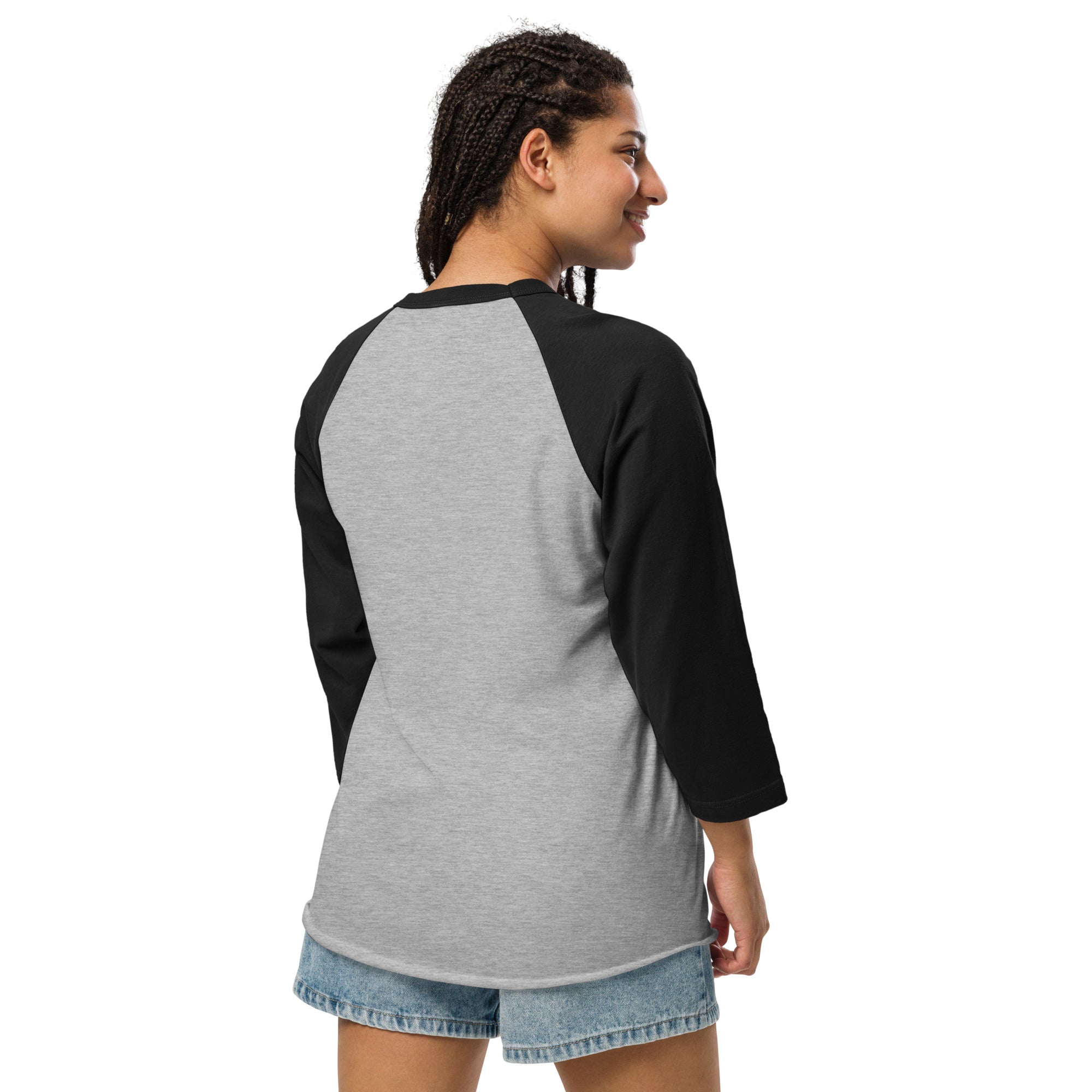 3/4 sleeve raglan t-shirt Superboogieman Saves the Party