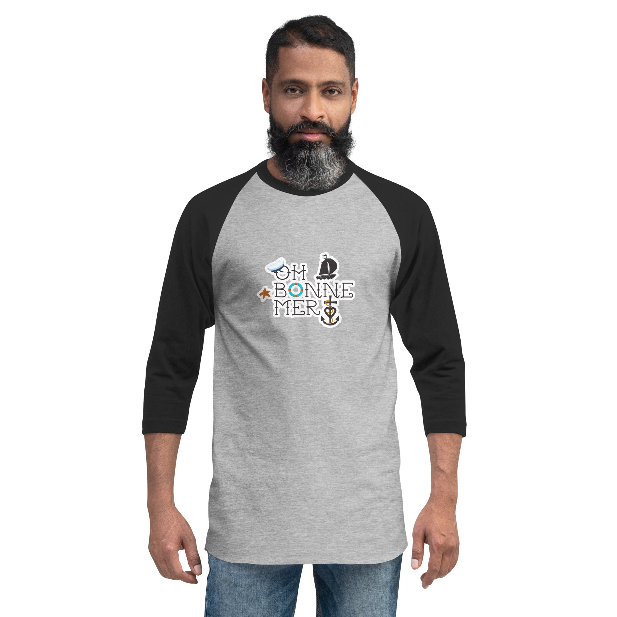 T-shirt à manches Raglan 3/4 Oh Bonne Mer 3