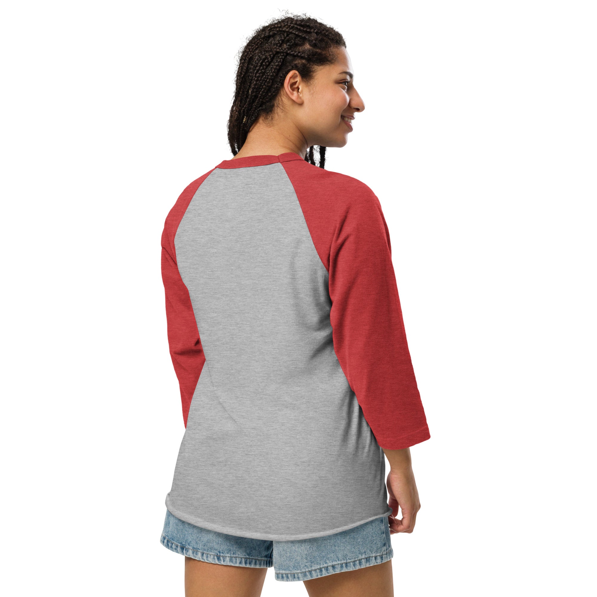 3/4 sleeve raglan t-shirt Superboogieman Saves the Party