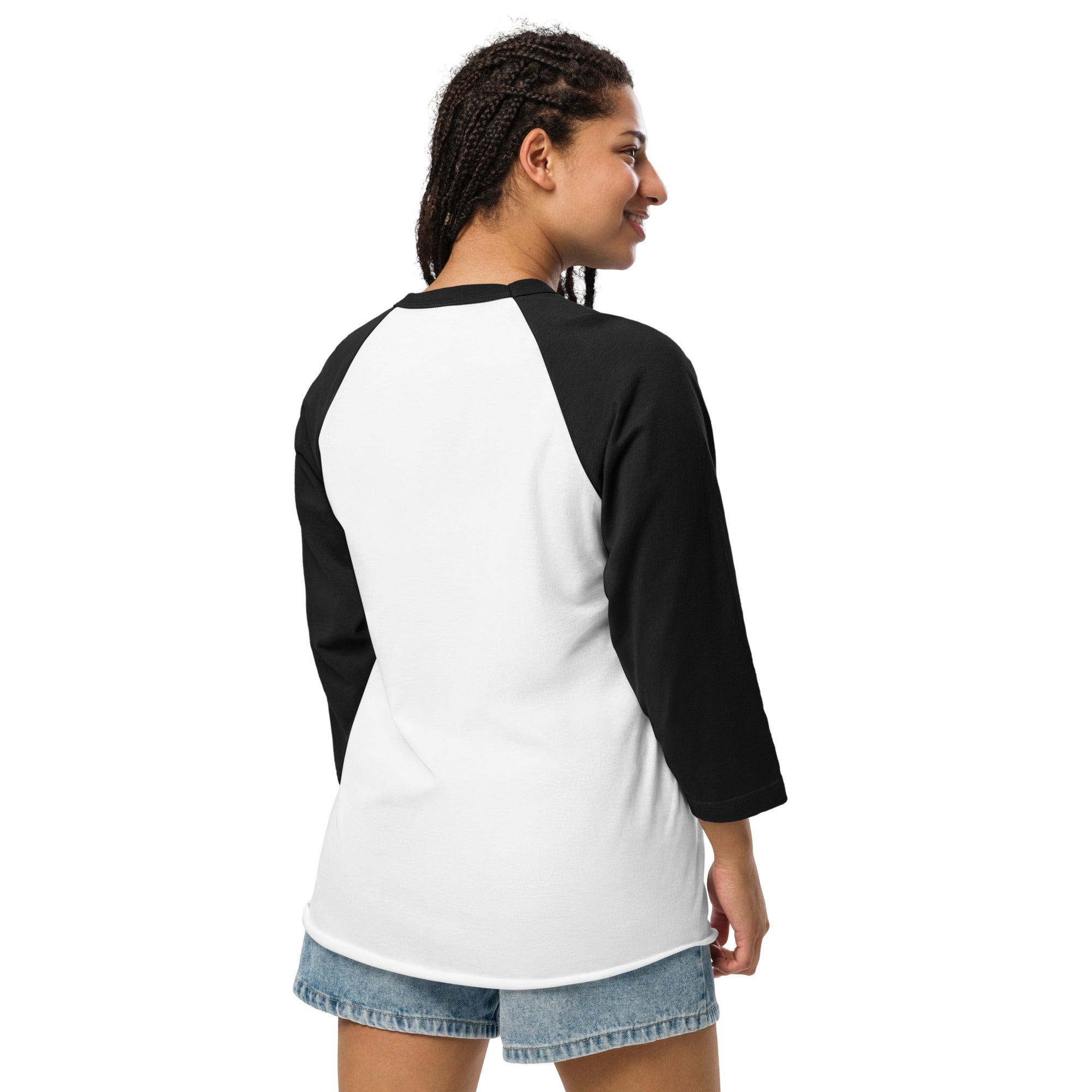 3/4 sleeve raglan t-shirt Superboogieman Saves the Party