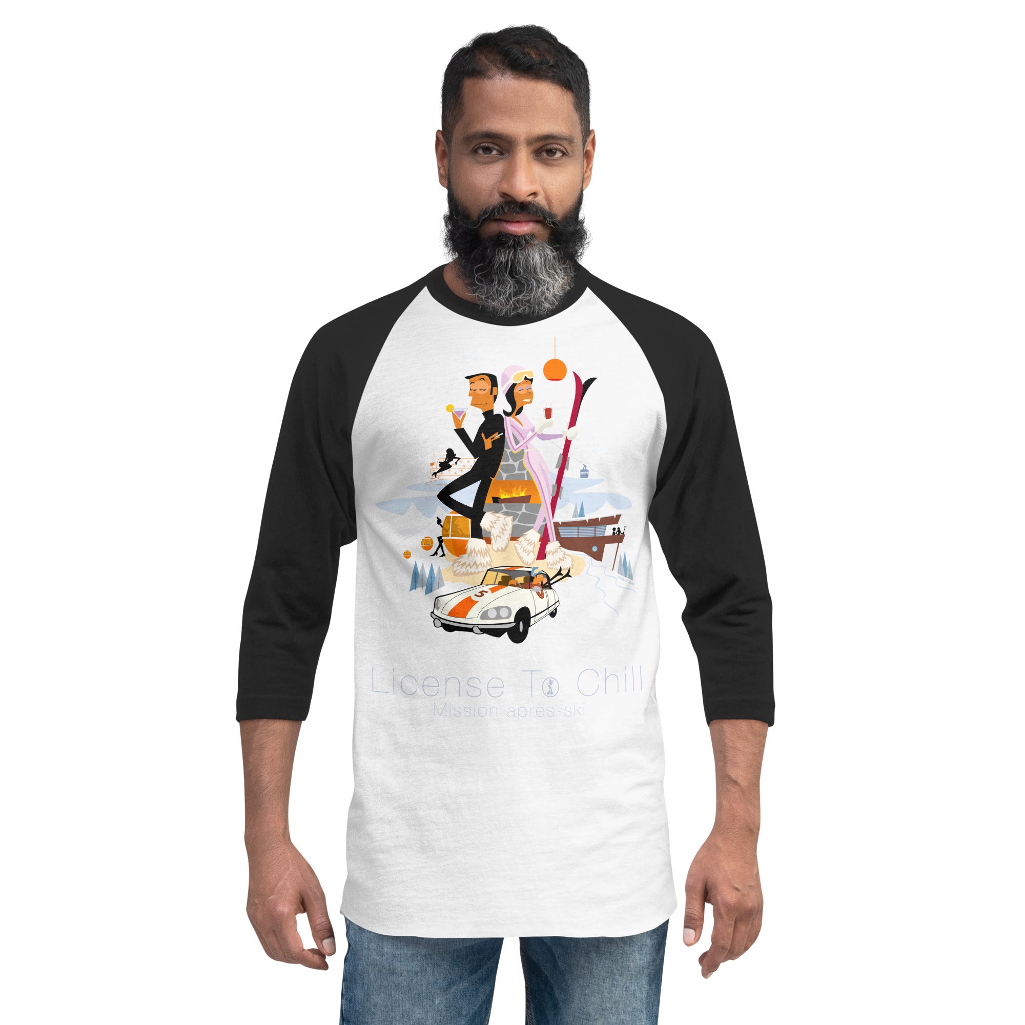 T-shirt à manches Raglan 3/4 License To Chill Mission Après-Ski