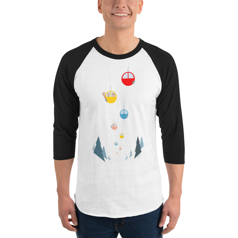 T-shirt à manches Raglan 3/4 Gondolas in the mist