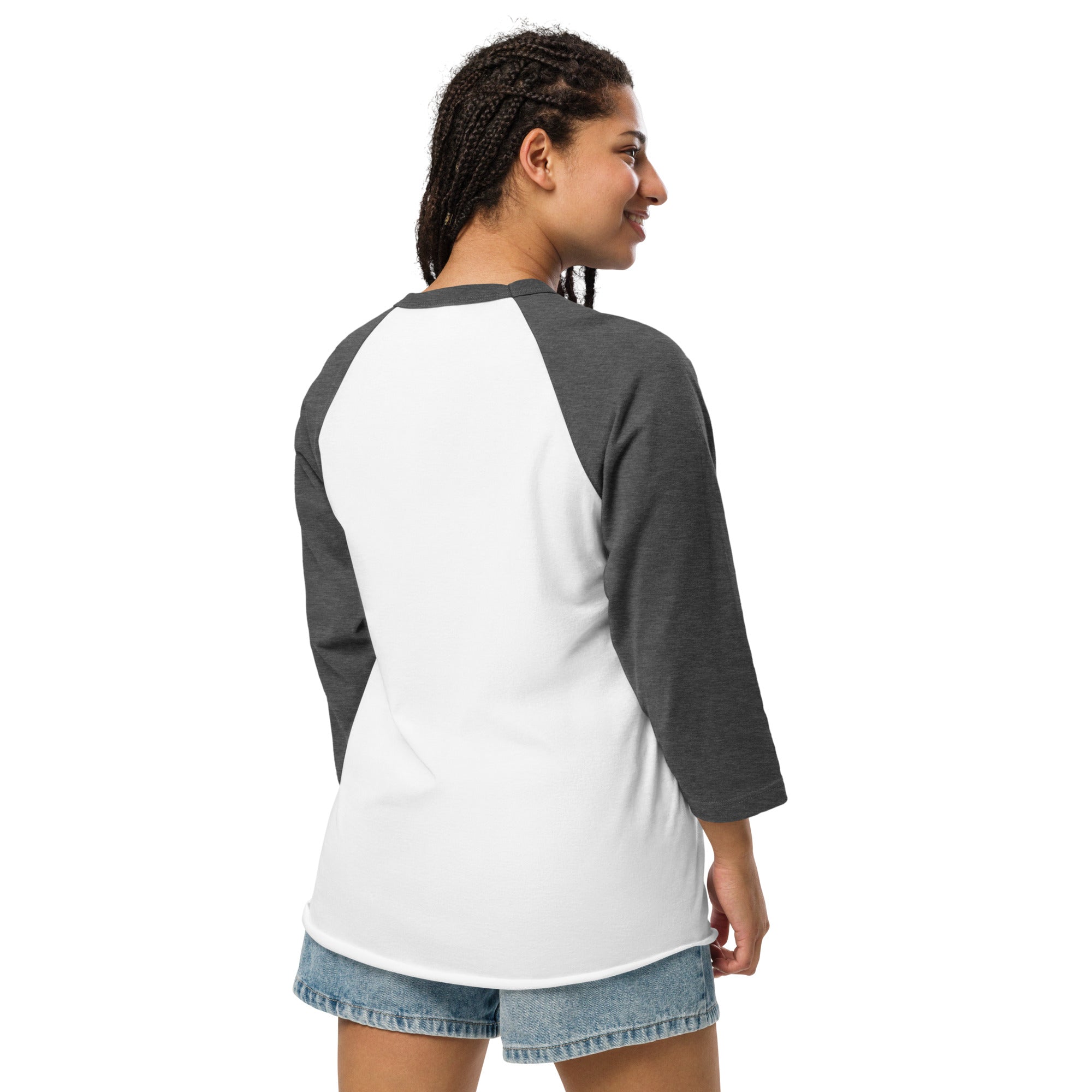 3/4 sleeve raglan t-shirt Superboogieman Saves the Party