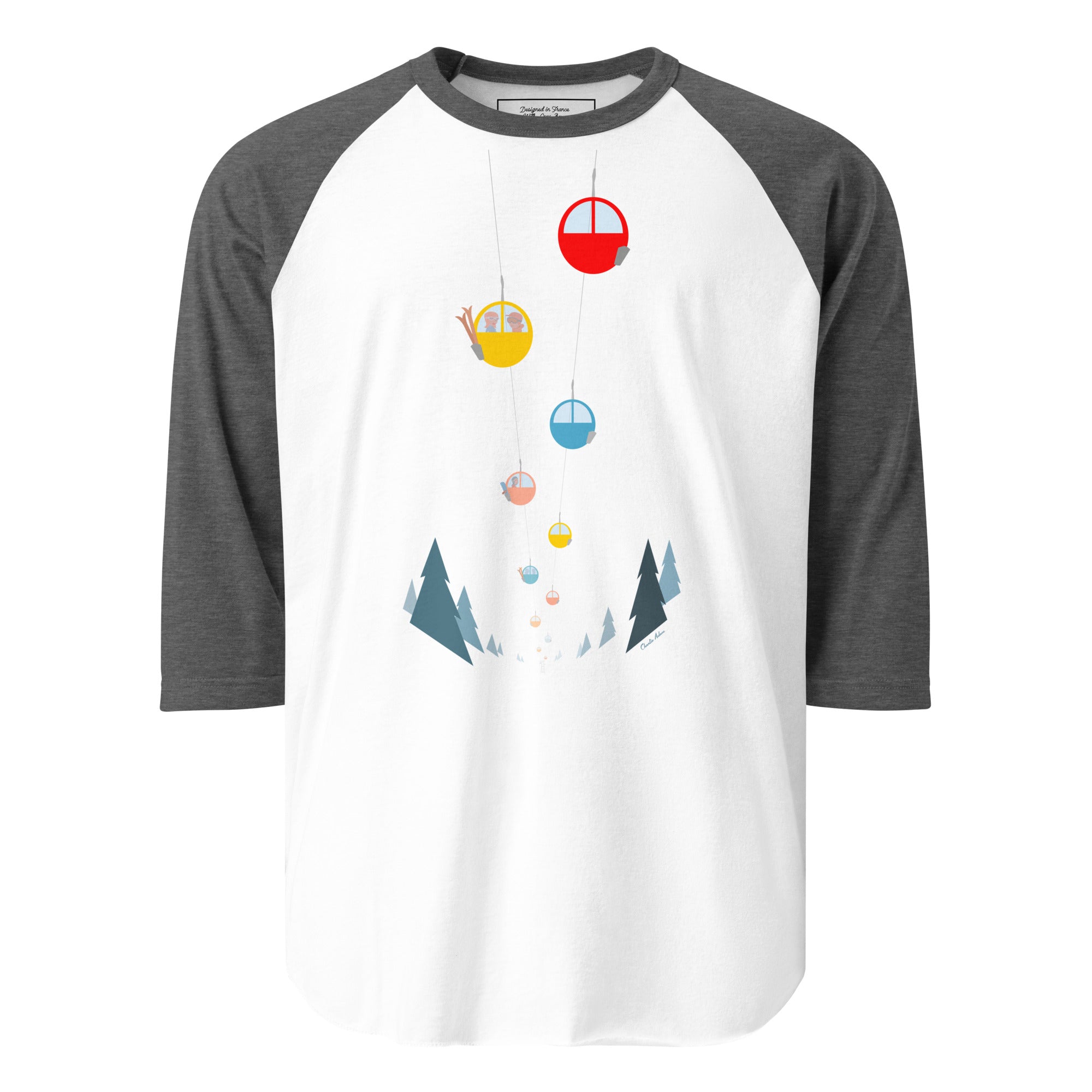 T-shirt à manches Raglan 3/4 Gondolas in the mist