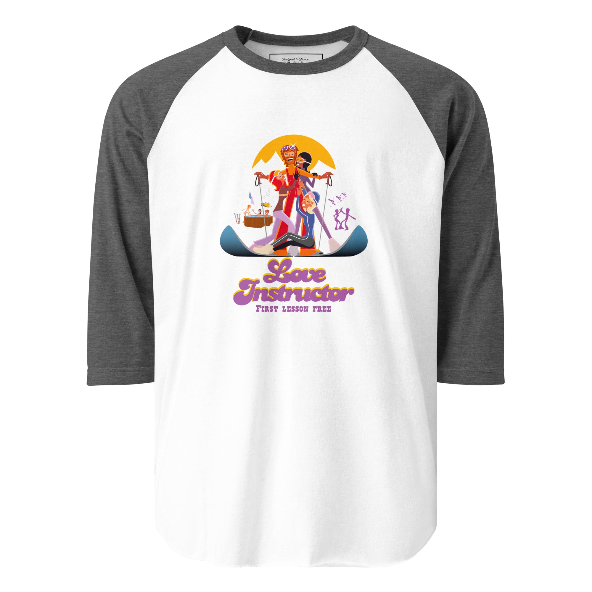 T-shirt à manches Raglan 3/4 Love instructor First lesson free