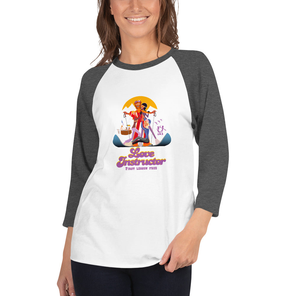 T-shirt à manches Raglan 3/4 Love instructor First lesson free