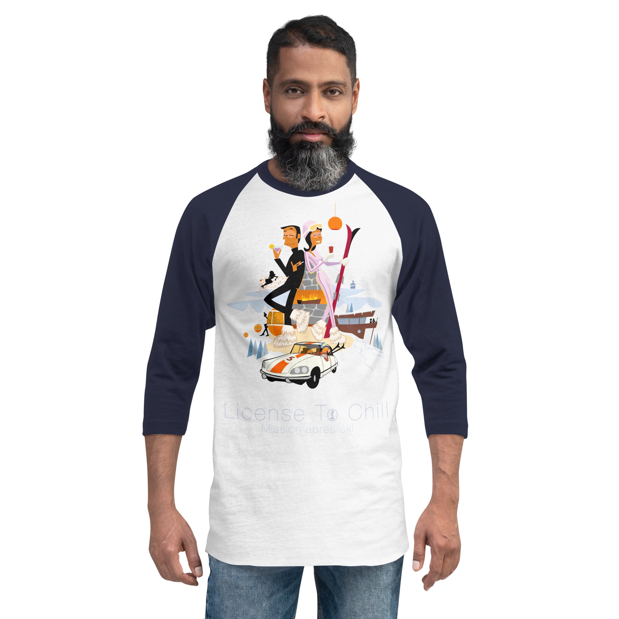 T-shirt à manches Raglan 3/4 License To Chill Mission Après-Ski