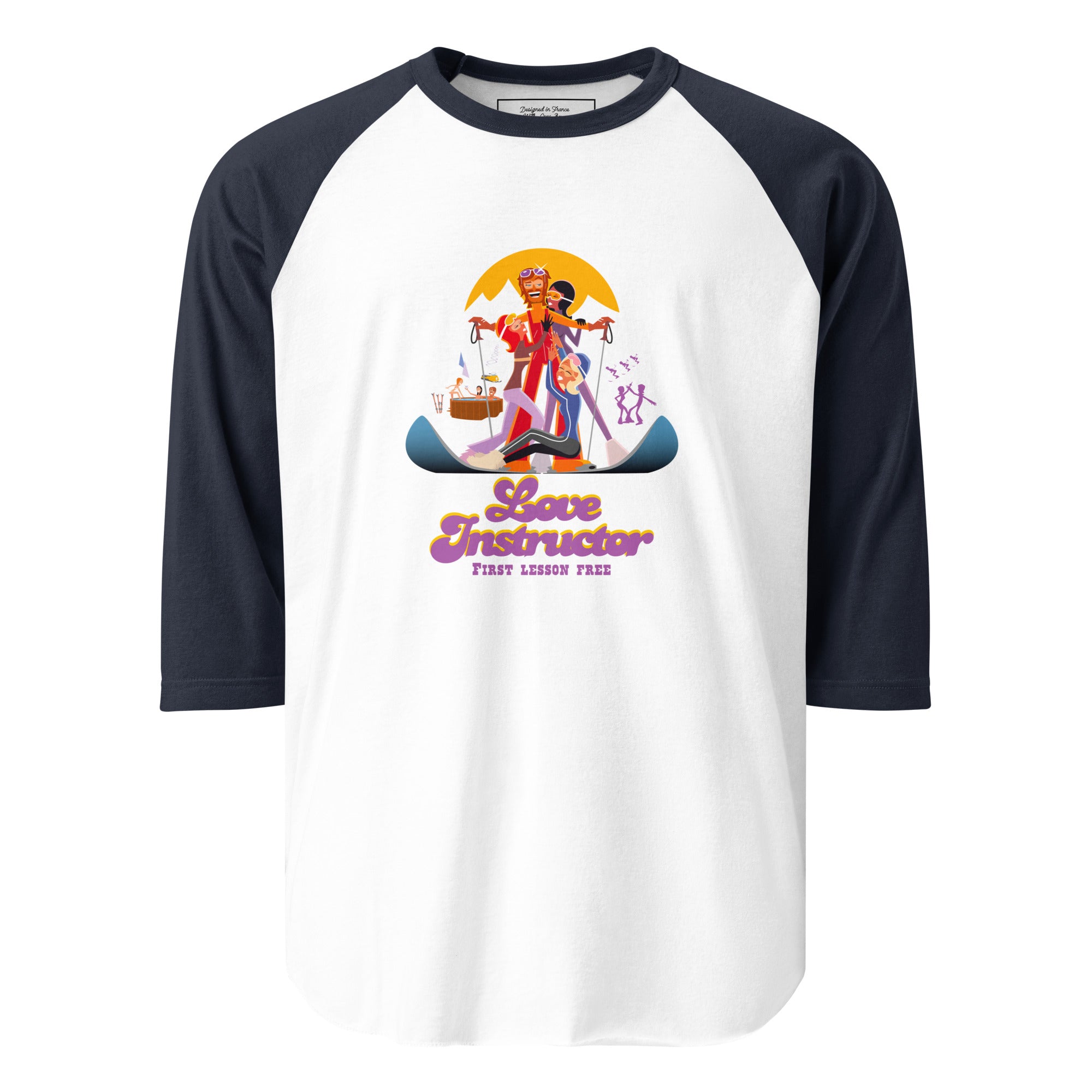 T-shirt à manches Raglan 3/4 Love instructor First lesson free