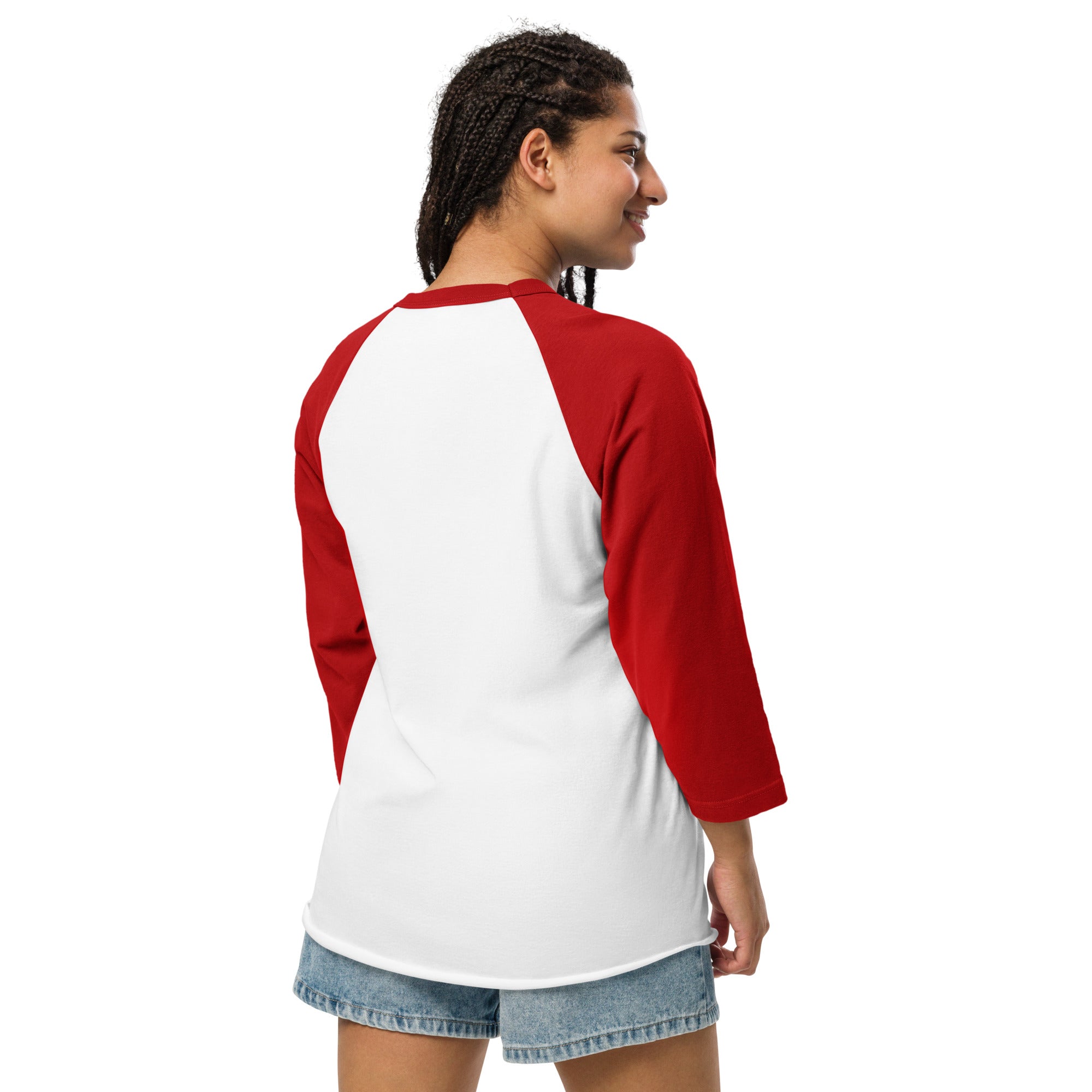 3/4 sleeve raglan t-shirt Superboogieman Saves the Party